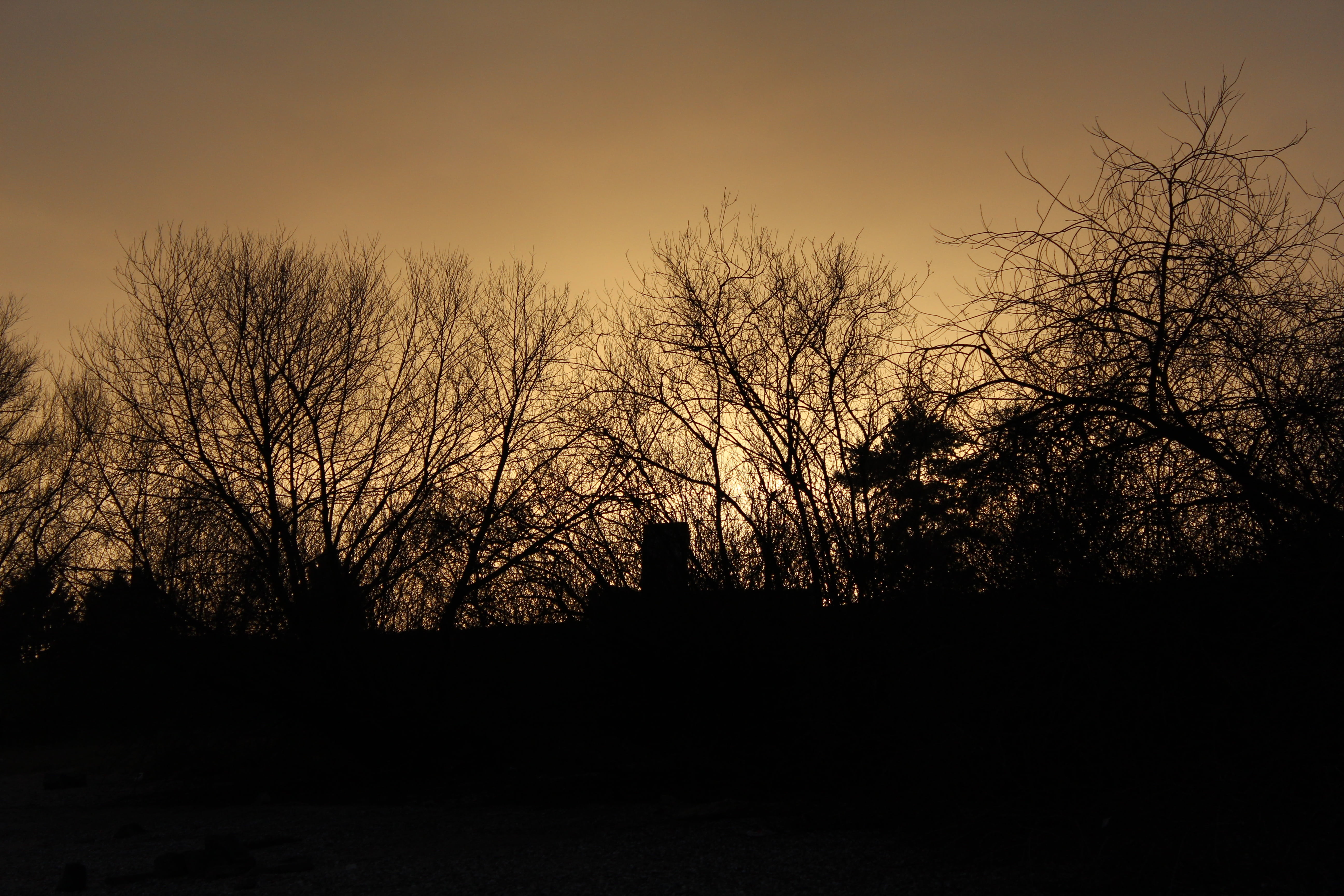 abendstimmung, evening sky, lighting, twilight, silhouette