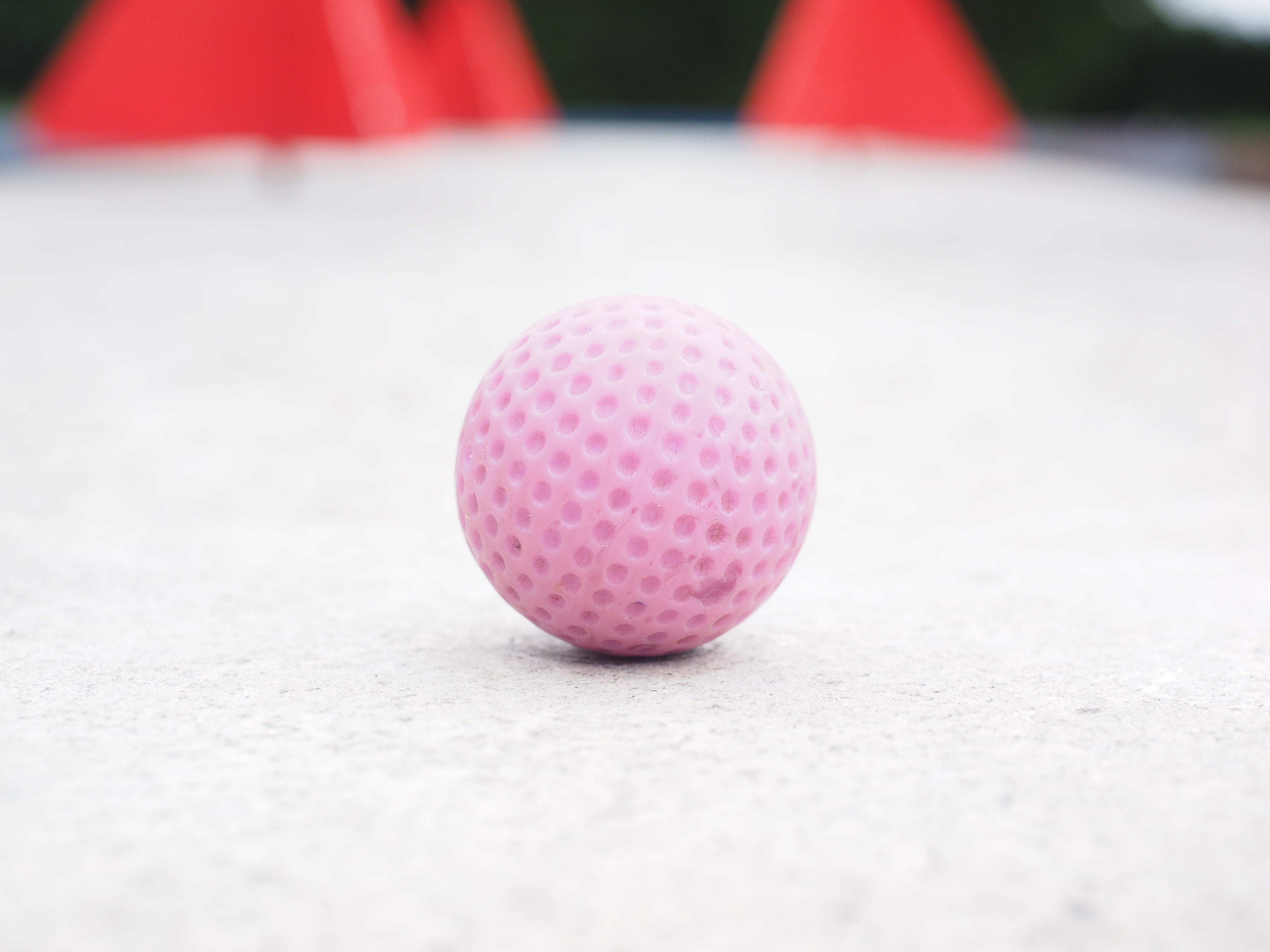 ball, mini golf ball, miniature golf, minigolf plant, ground golf