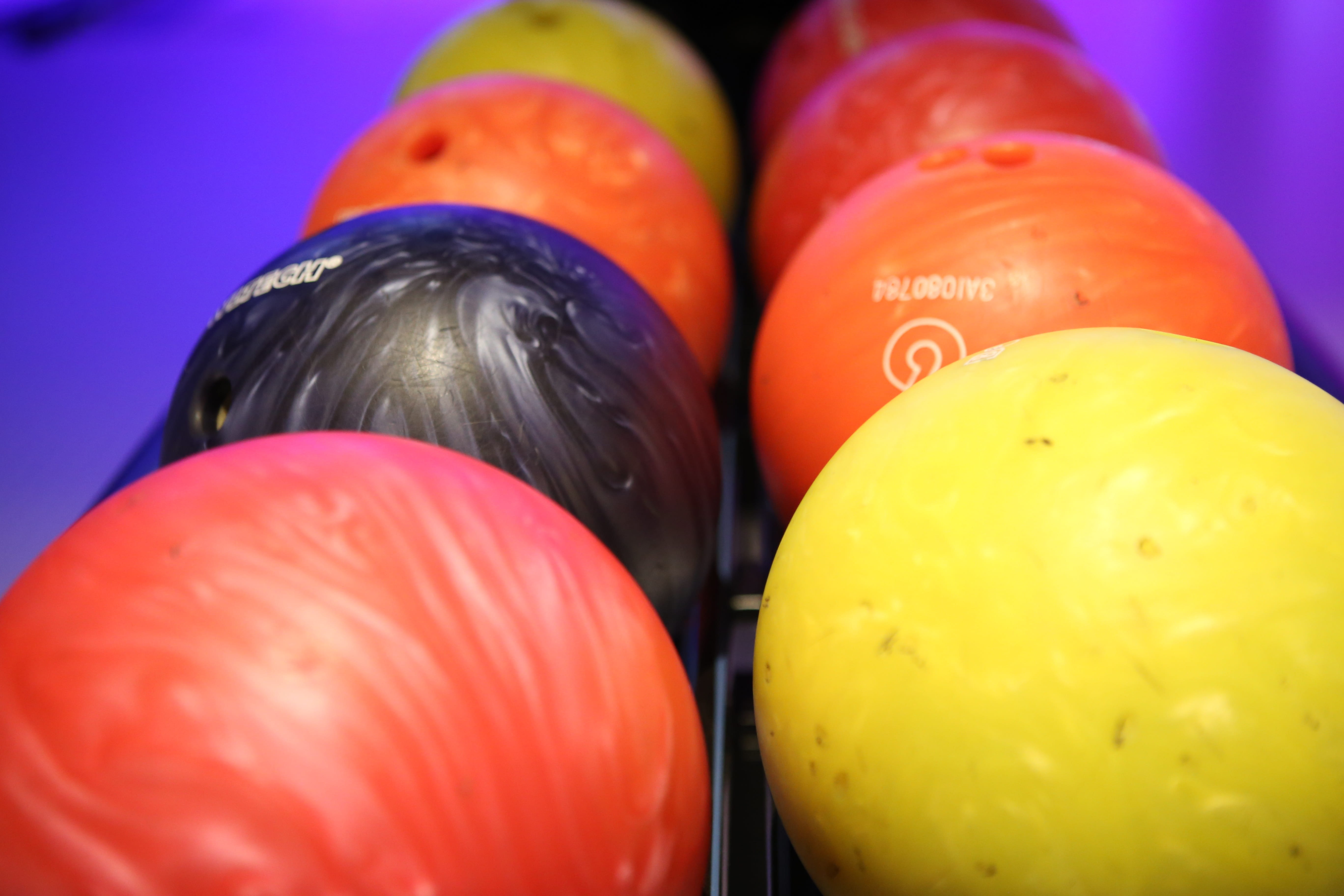 ball, balls, around, orange, cone, bowling, cosy, together