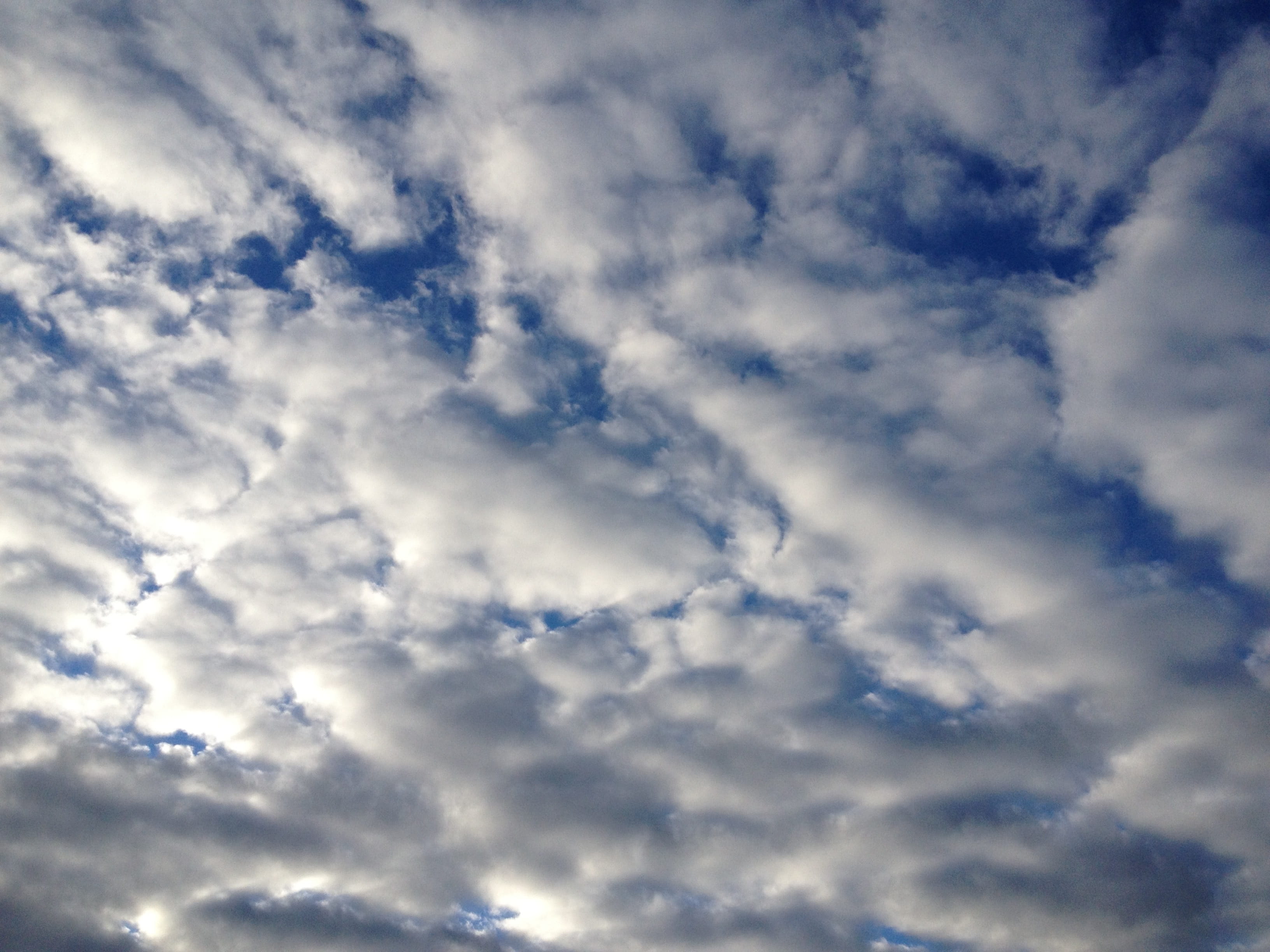 Blue, Sky, Clouds, White, Sunny, bright, cloud - sky, backgrounds