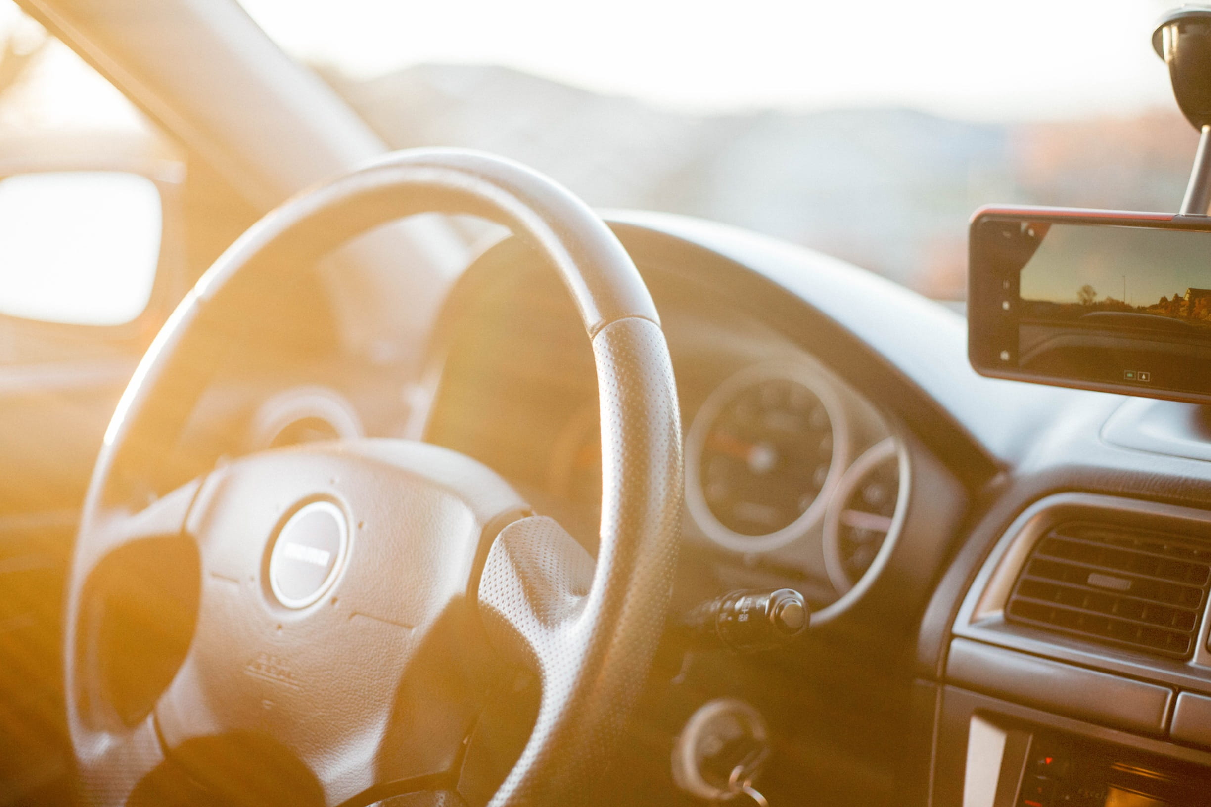 car, interior, steering, wheel, sunlight, transportation, technology