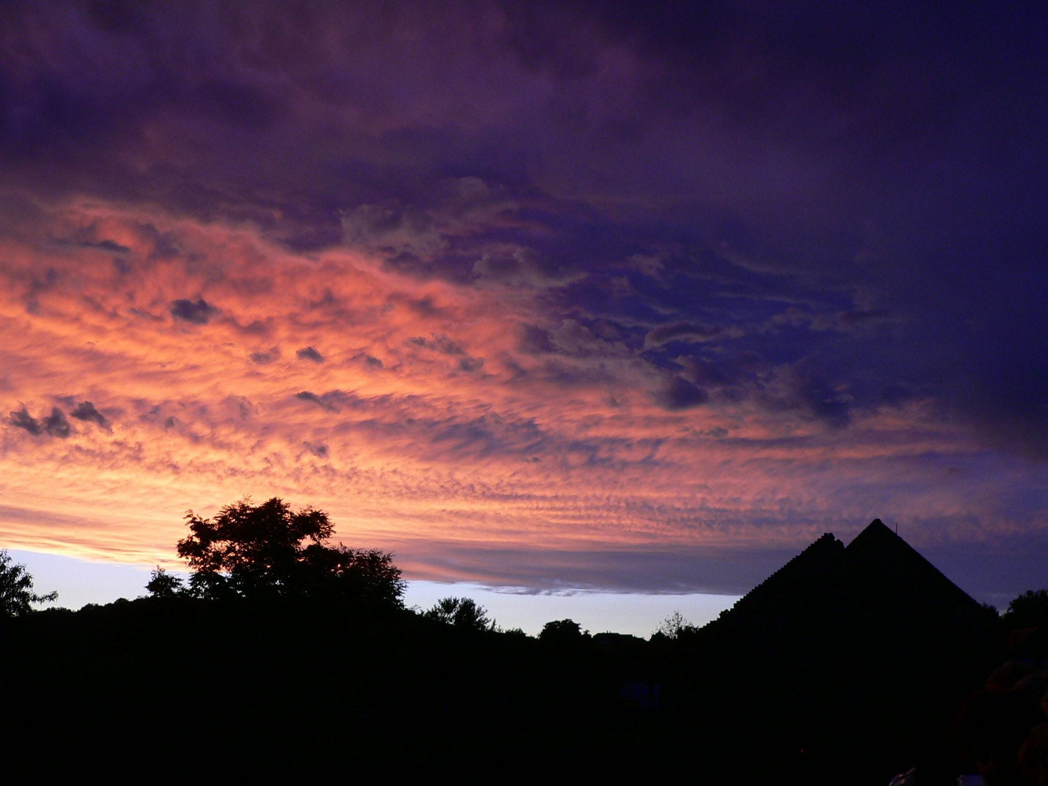 Storm, Cloud, Dusk, silhouette, sunset, cloud - sky, tree, dramatic sky