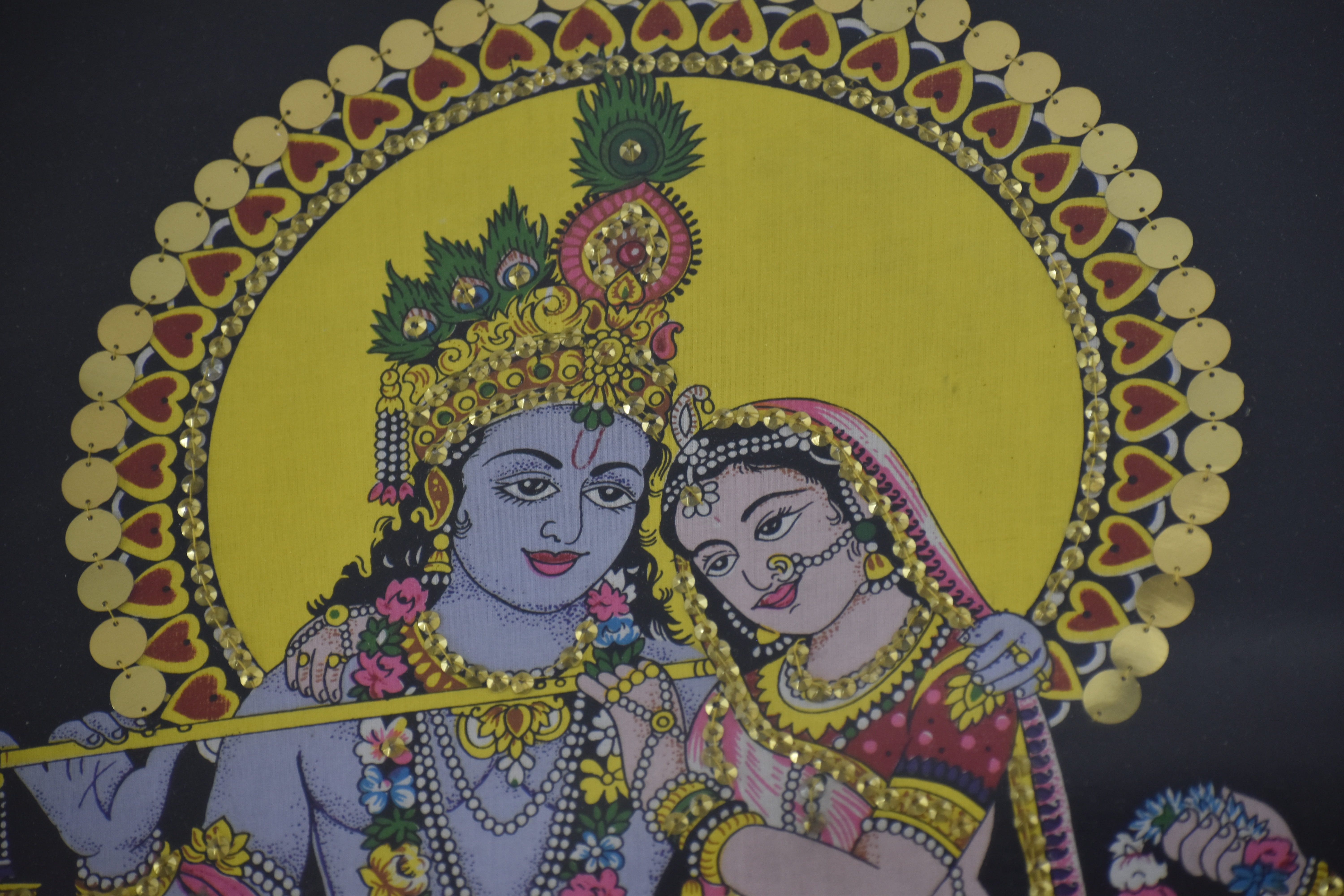 radha-krishna, scenery, handicraft, art and craft, creativity