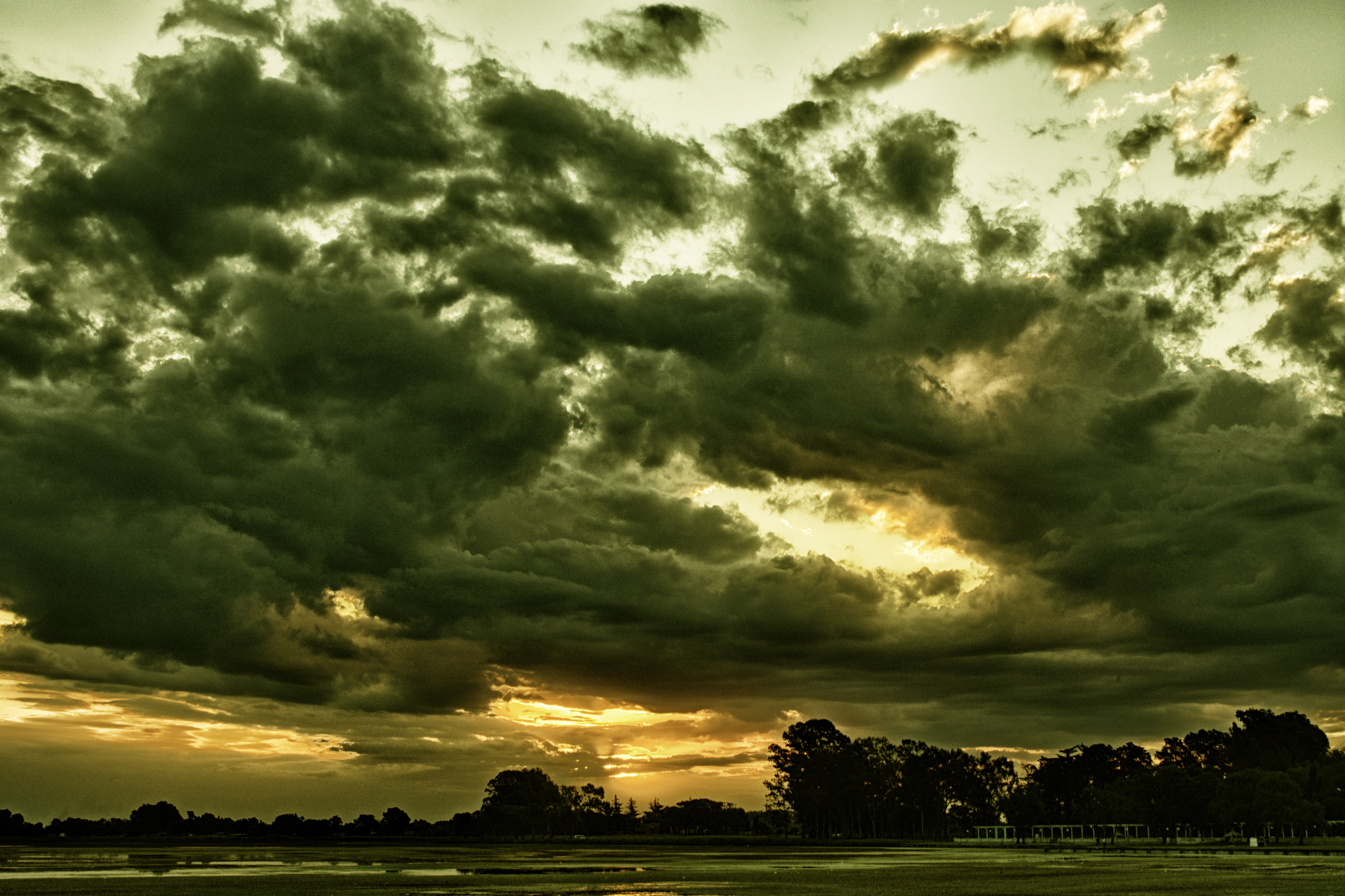 clouds, landscape, sunset, nature, cloud - Sky, outdoors, summer