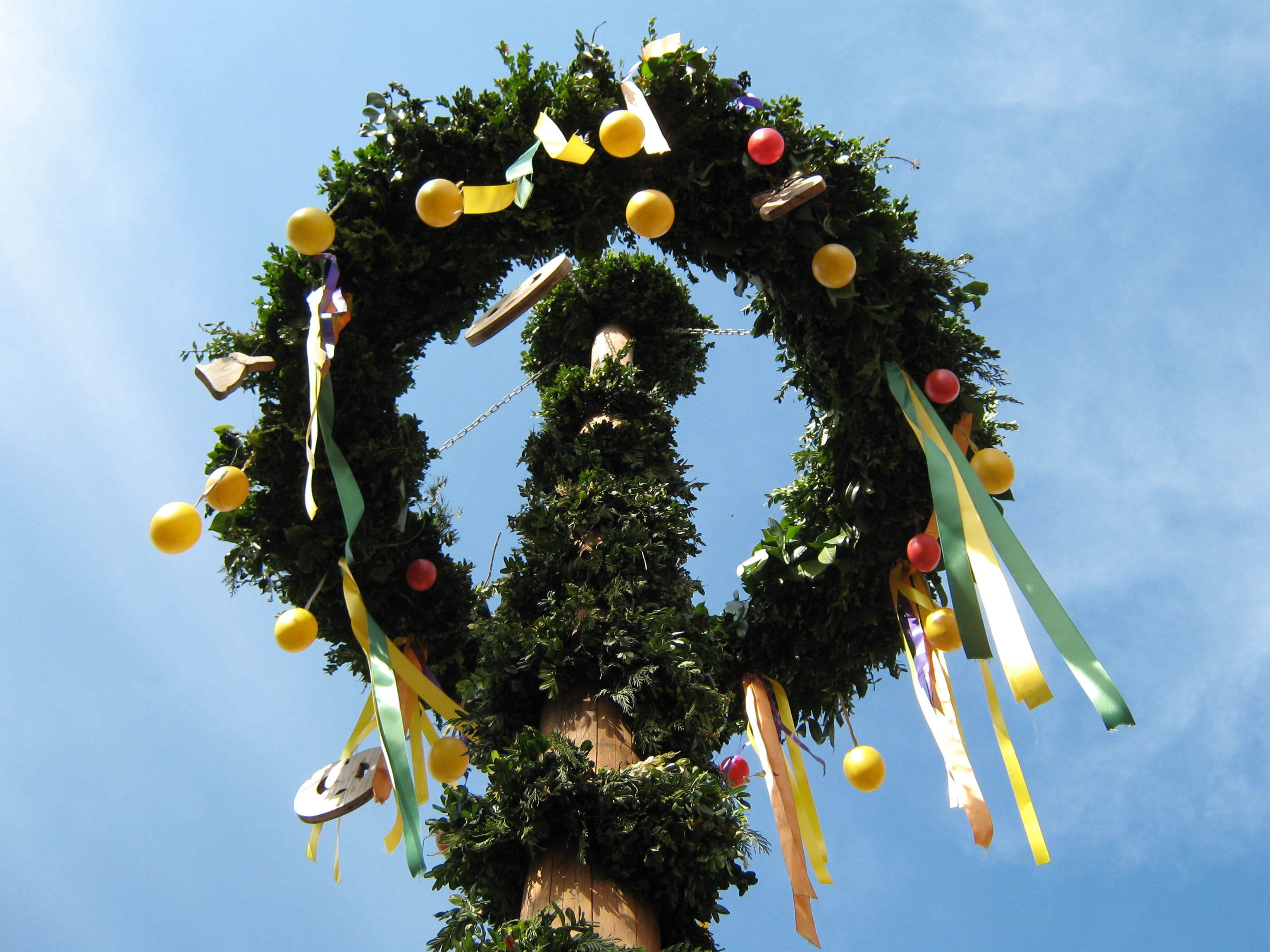 Tree, Easter Eggs, easter tree, egg tree, festival, wreath