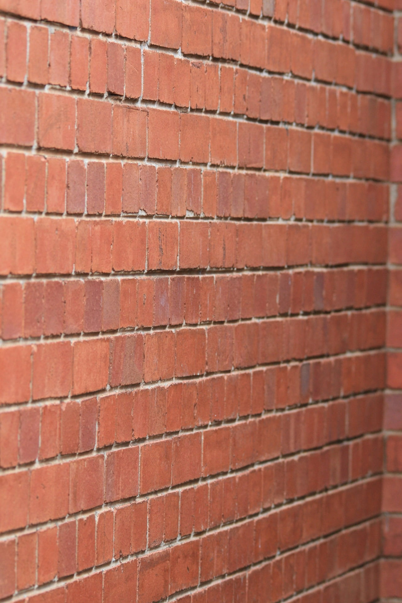 wall, brick, red, corner, rows, pattern, brick Wall, backgrounds
