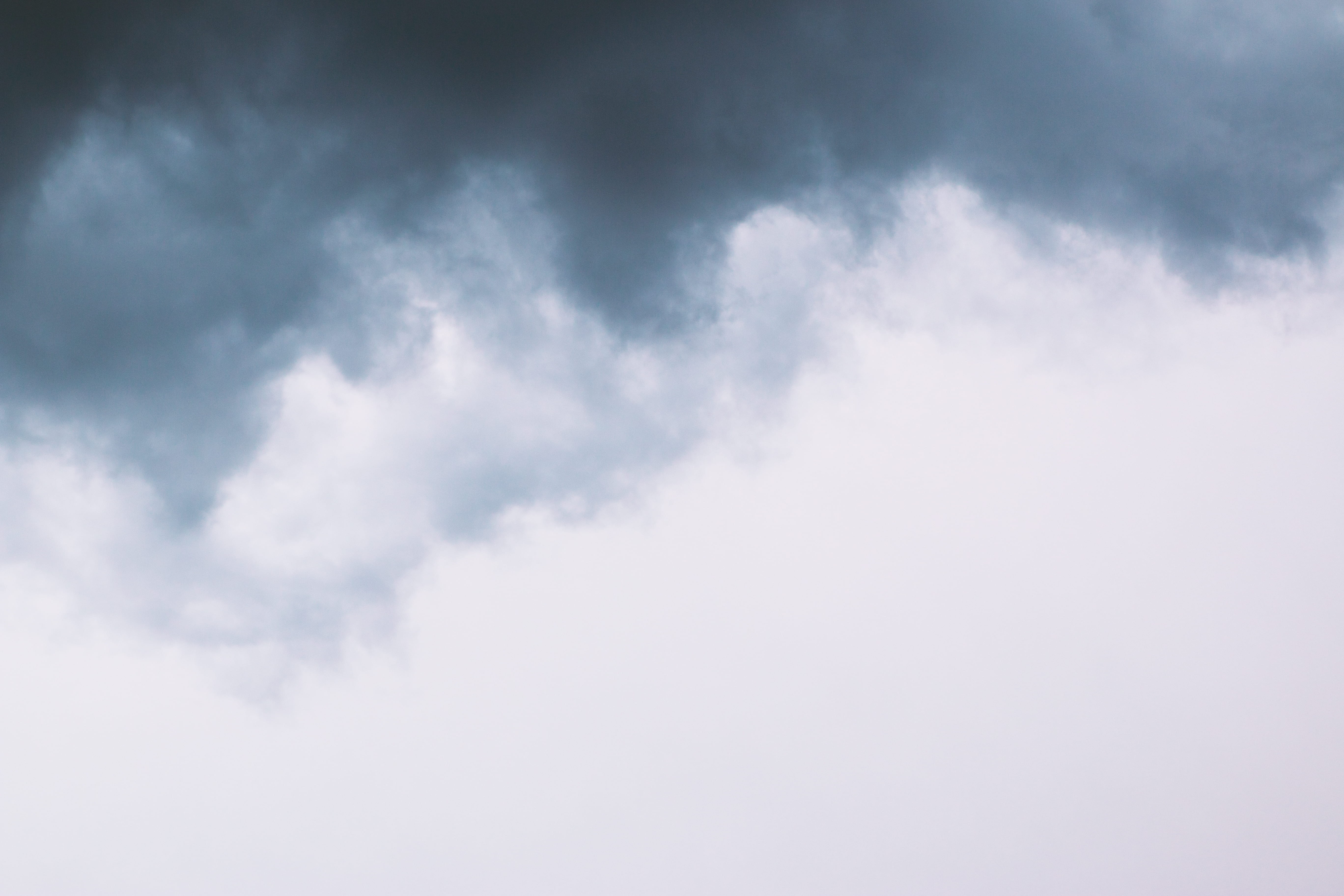 white clouds, sky, storm, blue, moody, simple, nice, cloud - sky