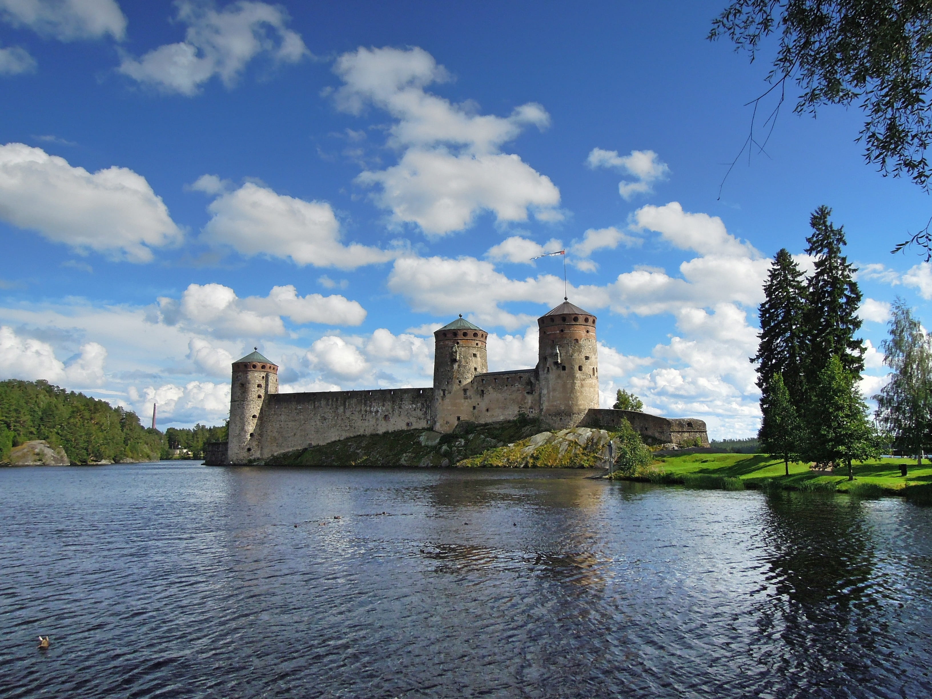 Castle, Savonlinna, City, olaf's castle, fortress, finnish