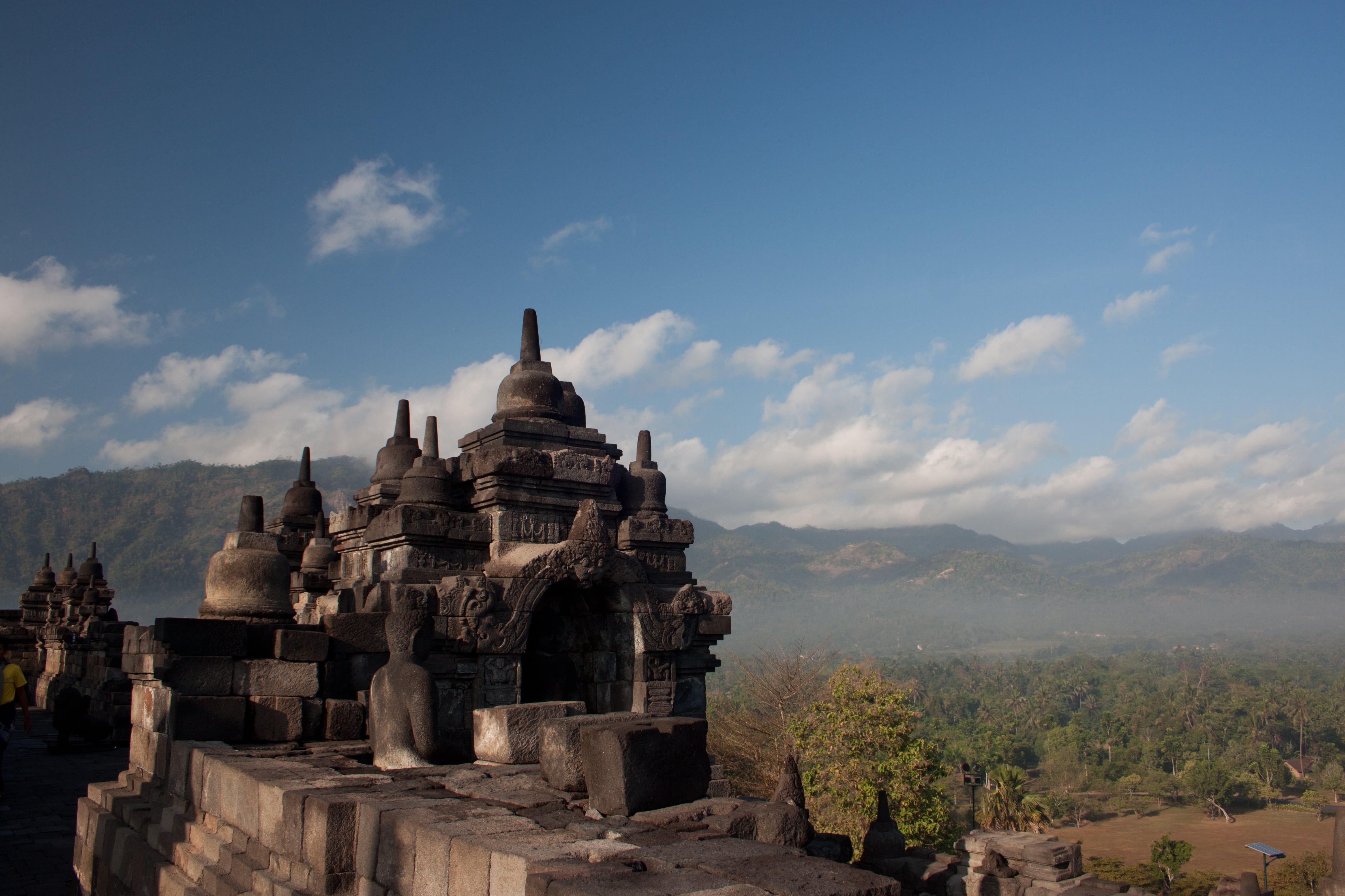 indonesia, bropudur, java, sky, religion, history, the past