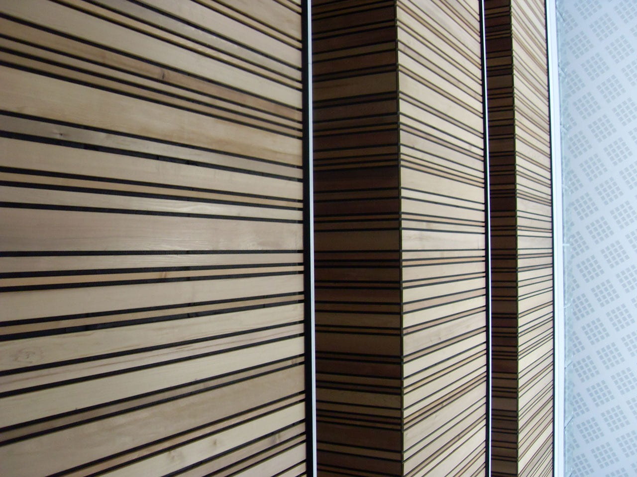 wood, lines, three, sections, pattern, texture, grain, architecture