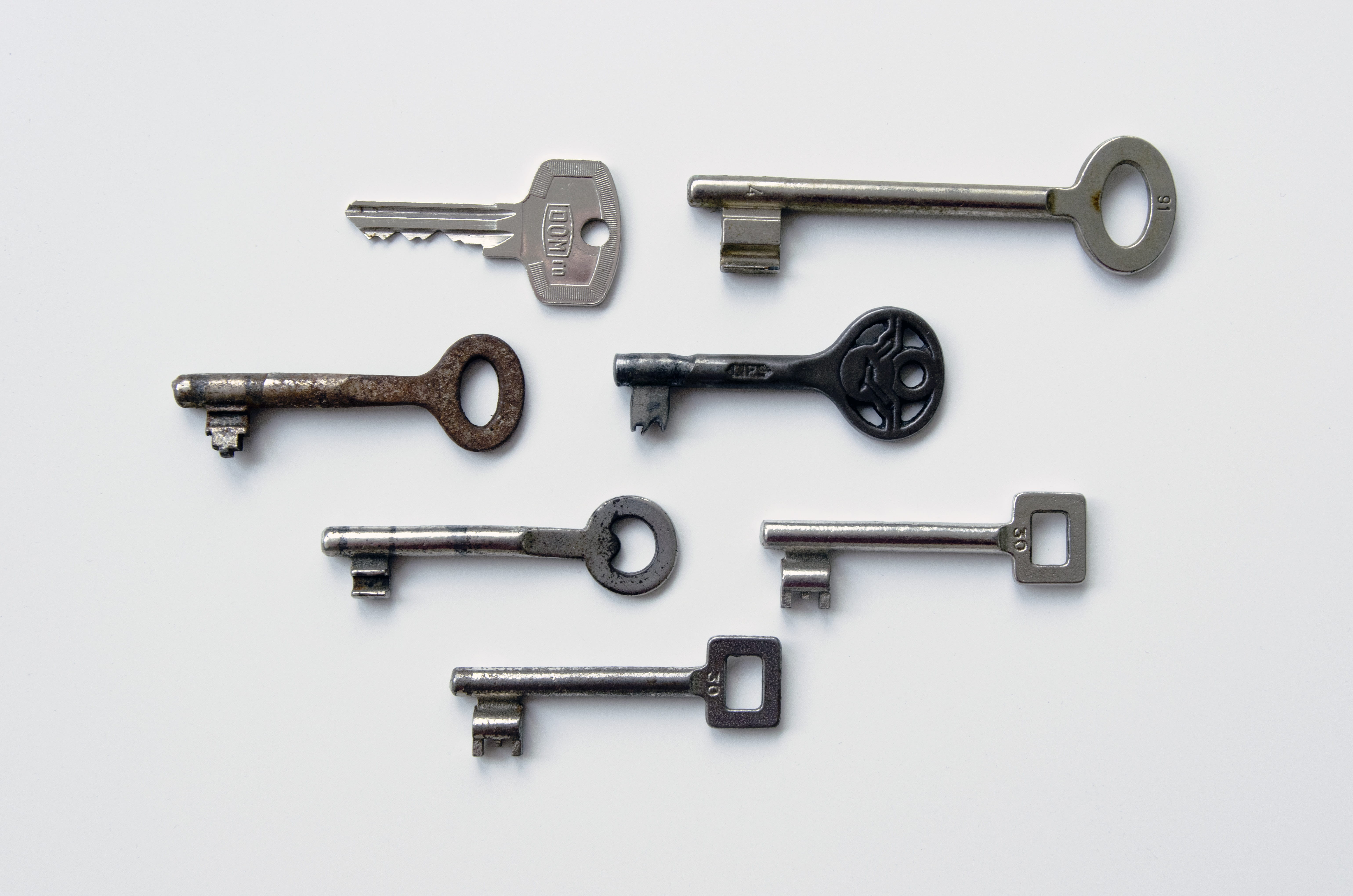 keys, metal, security, lock, safety, secure, old, secret, steel