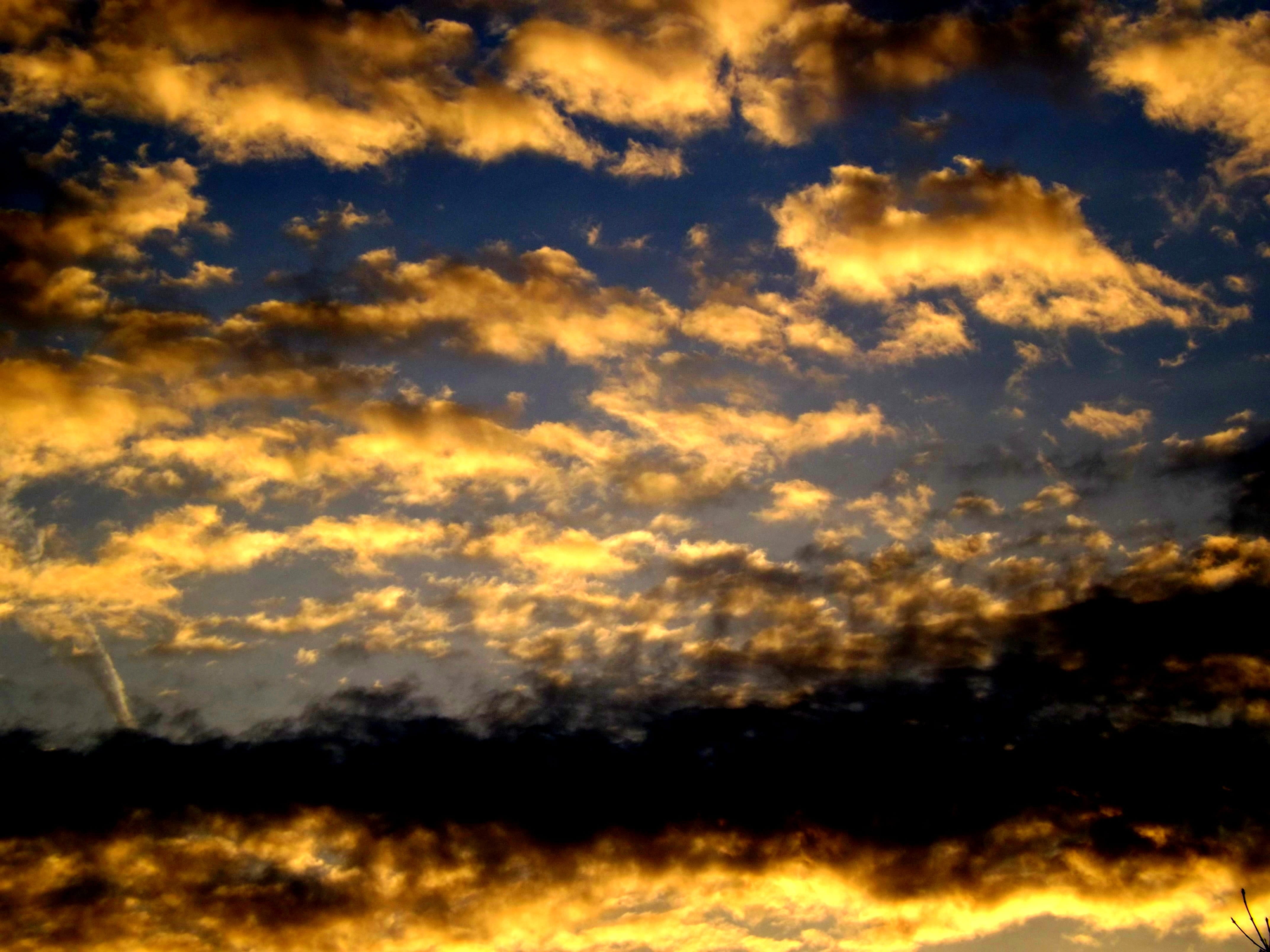 Sunset, Sun, Cloud, Fire, Red, sky, black, dramatic sky, nature