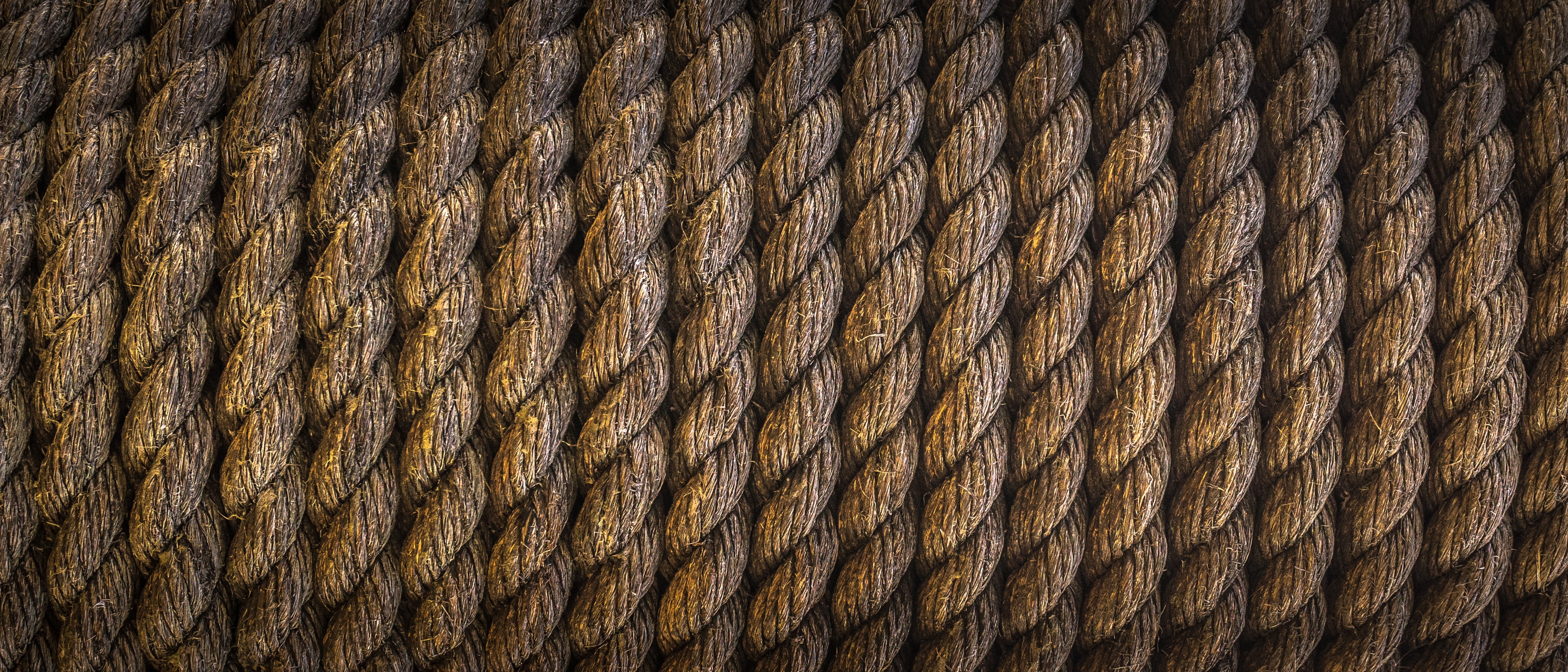 brown ropes, tether, knot, texture, background, pattern, textured