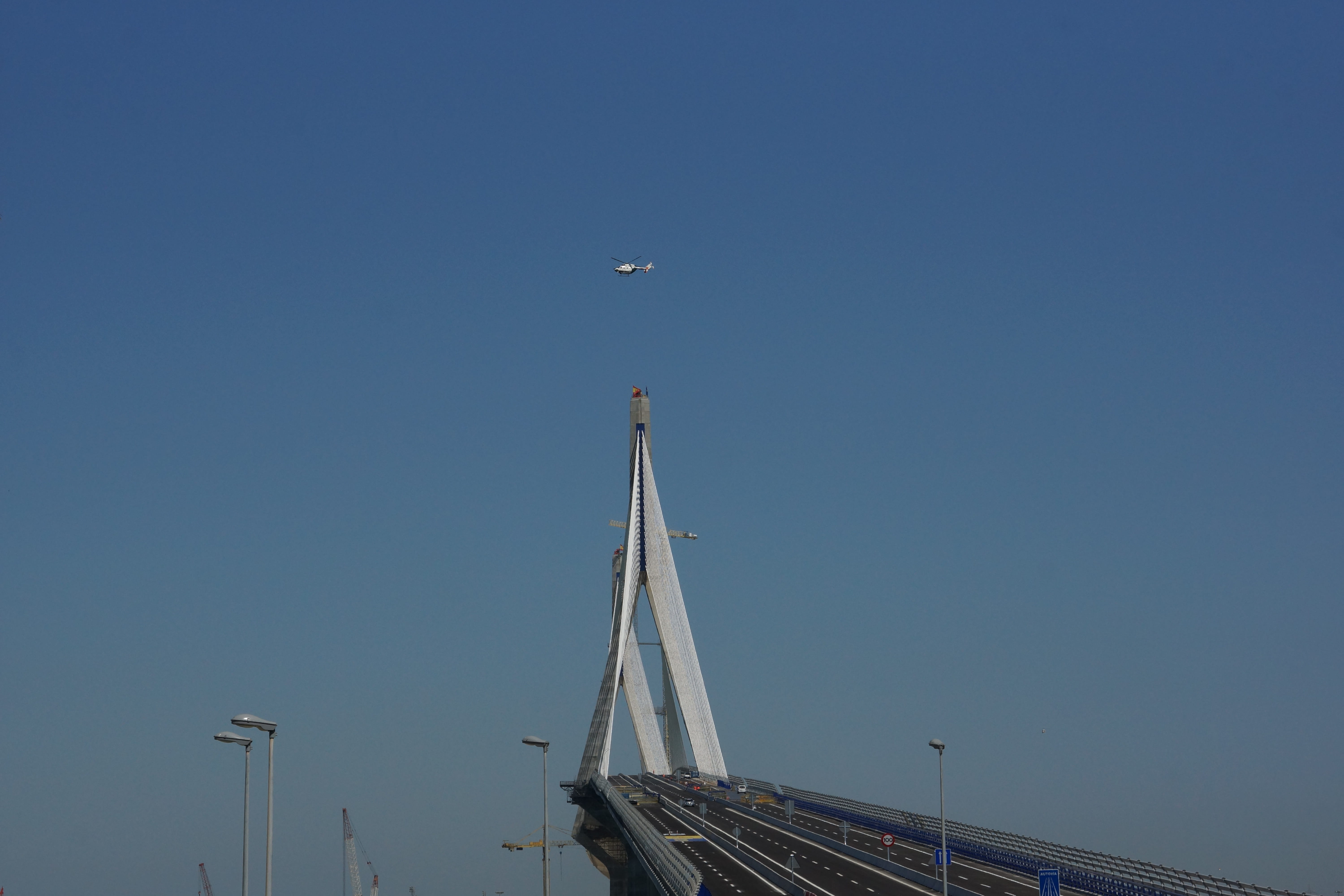 La Pepa Bridge, Cadiz, Spain, constitution of 1812, blue, sky