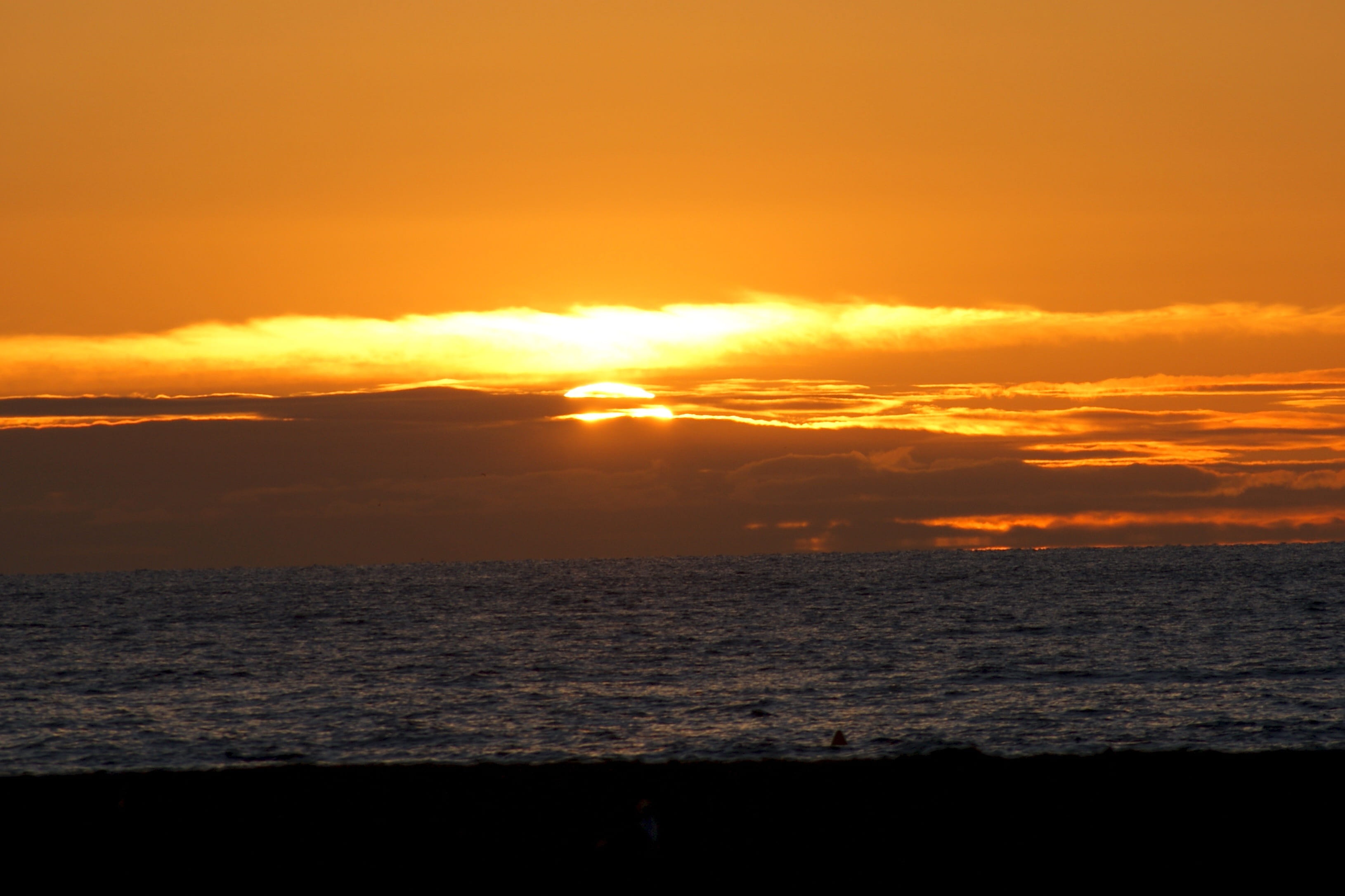 Sunset, Light, Twilight, abendstimmung, clouds, afterglow, sea