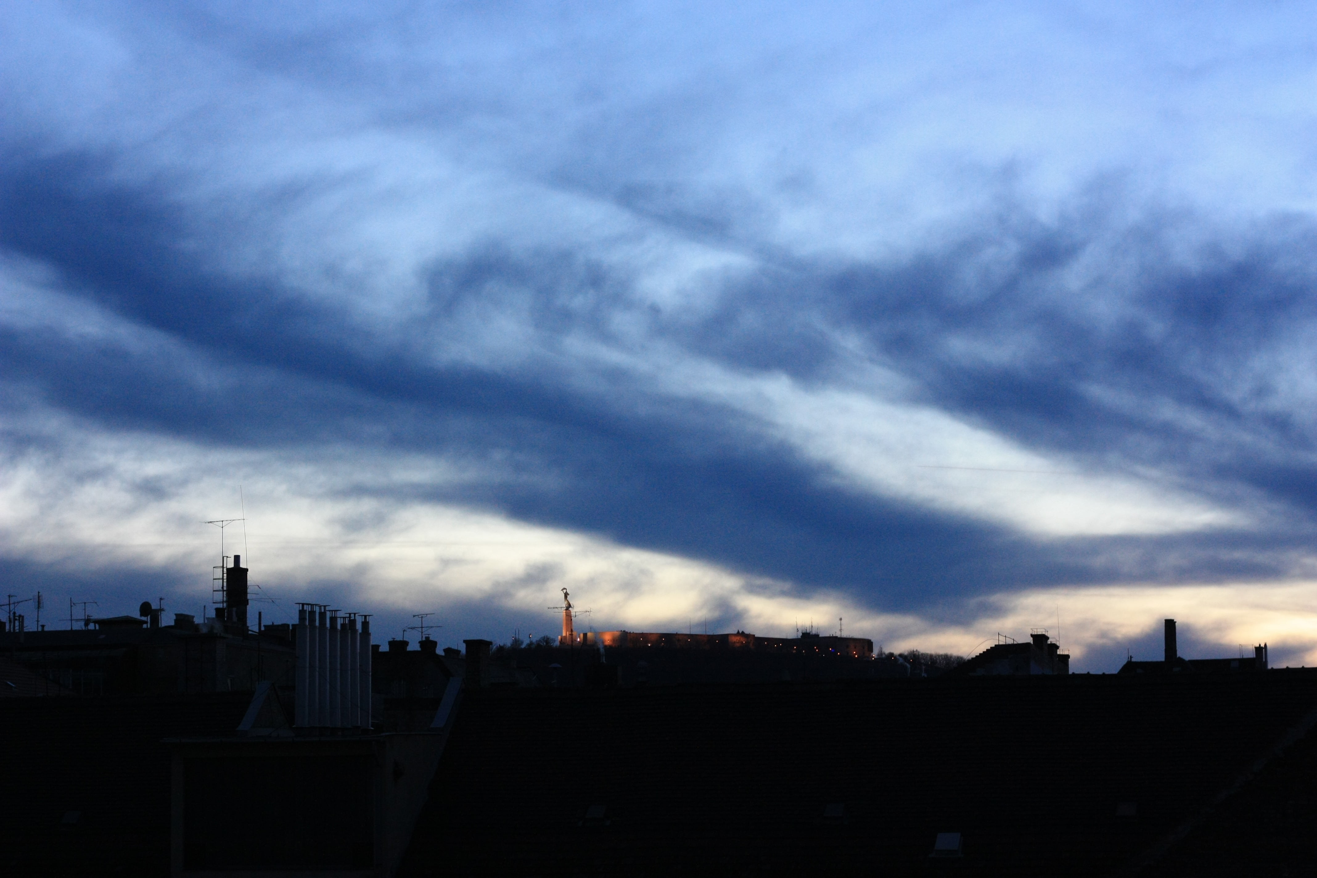 cloud, budapest, in the evening, sky, cloud - sky, architecture