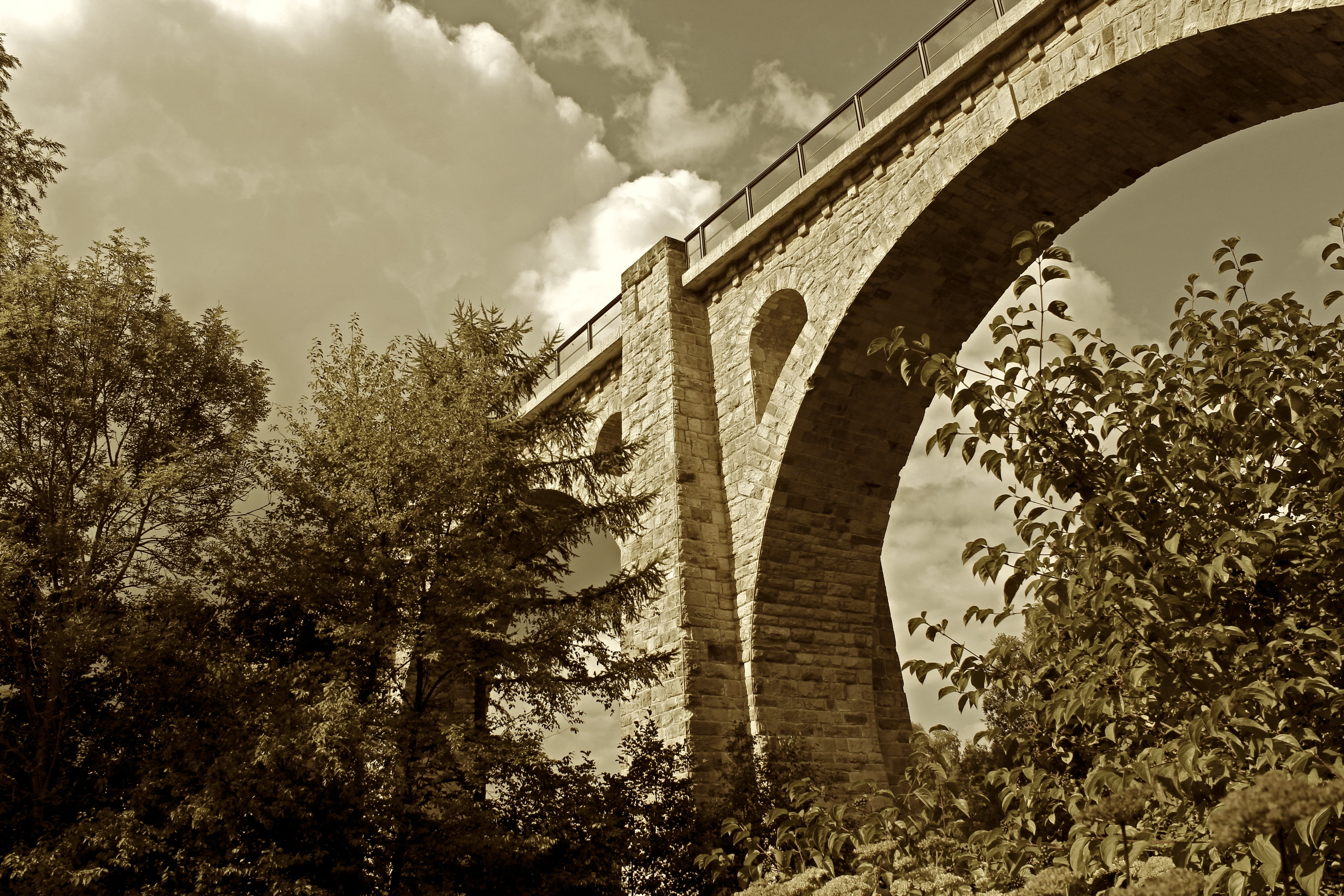 bridge, old bridge, arch, historically, architecture, pillar