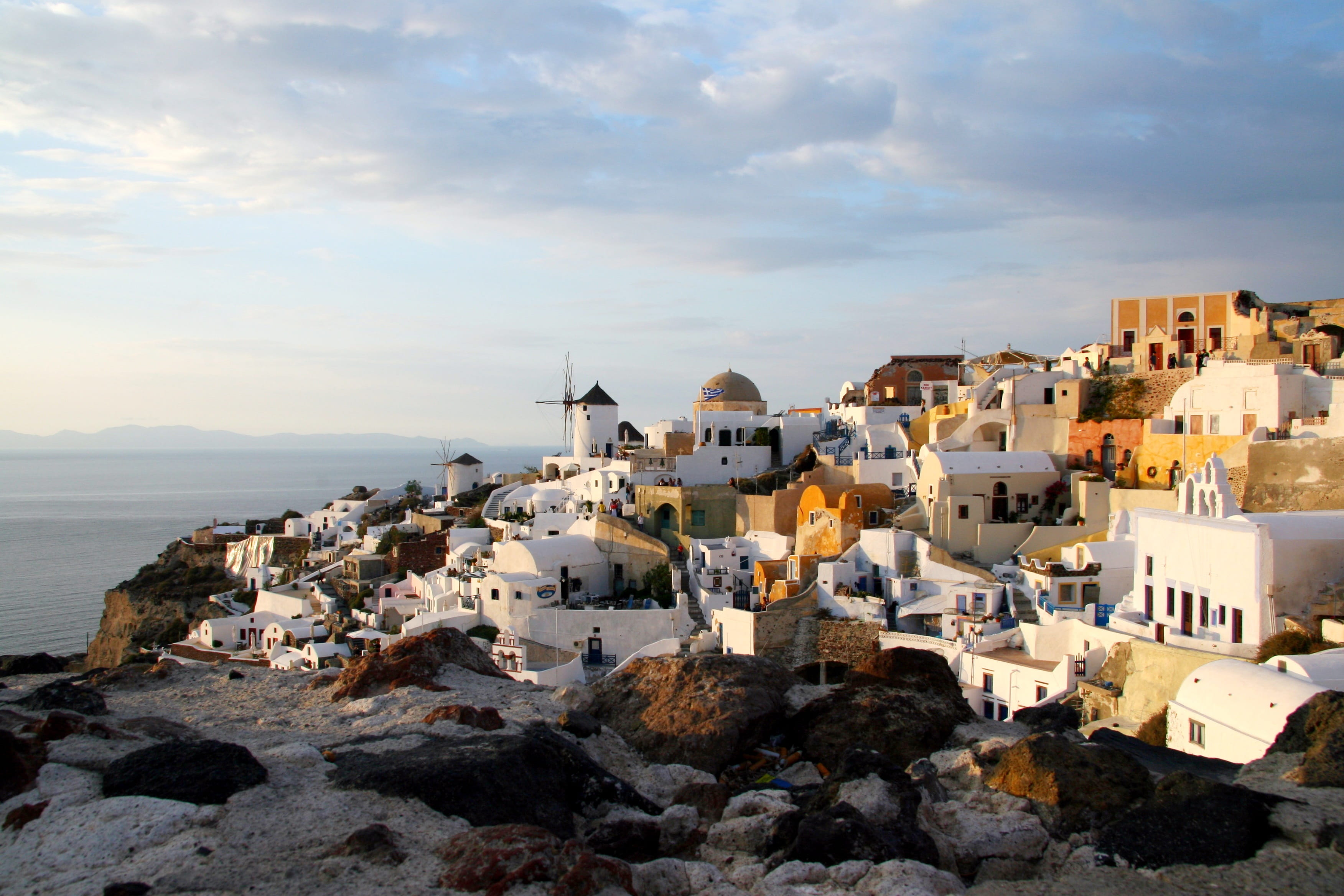 Santorini, Greek, Island, Cyclades, greek island, caldera, white houses