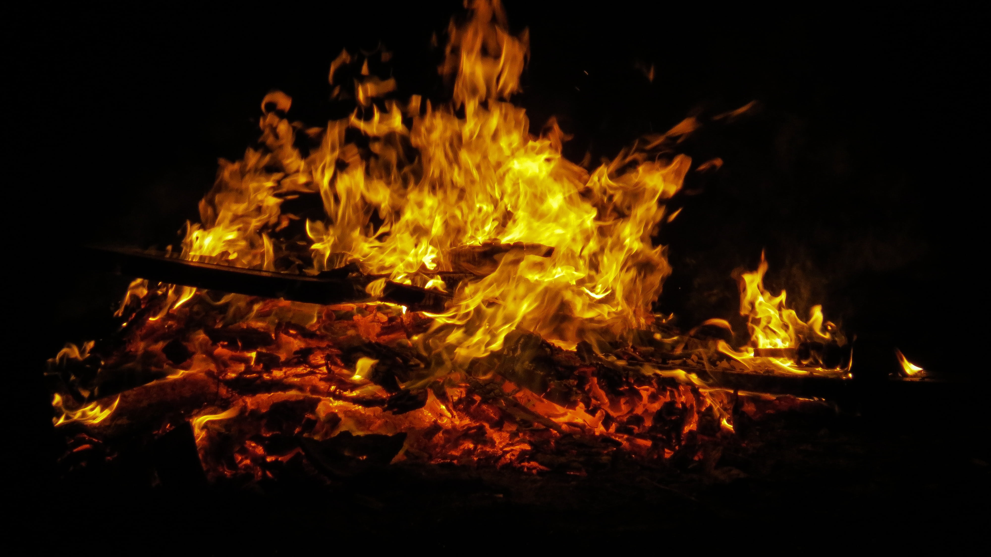 fire, easter, easter fire, flame, blaze, customs, branches
