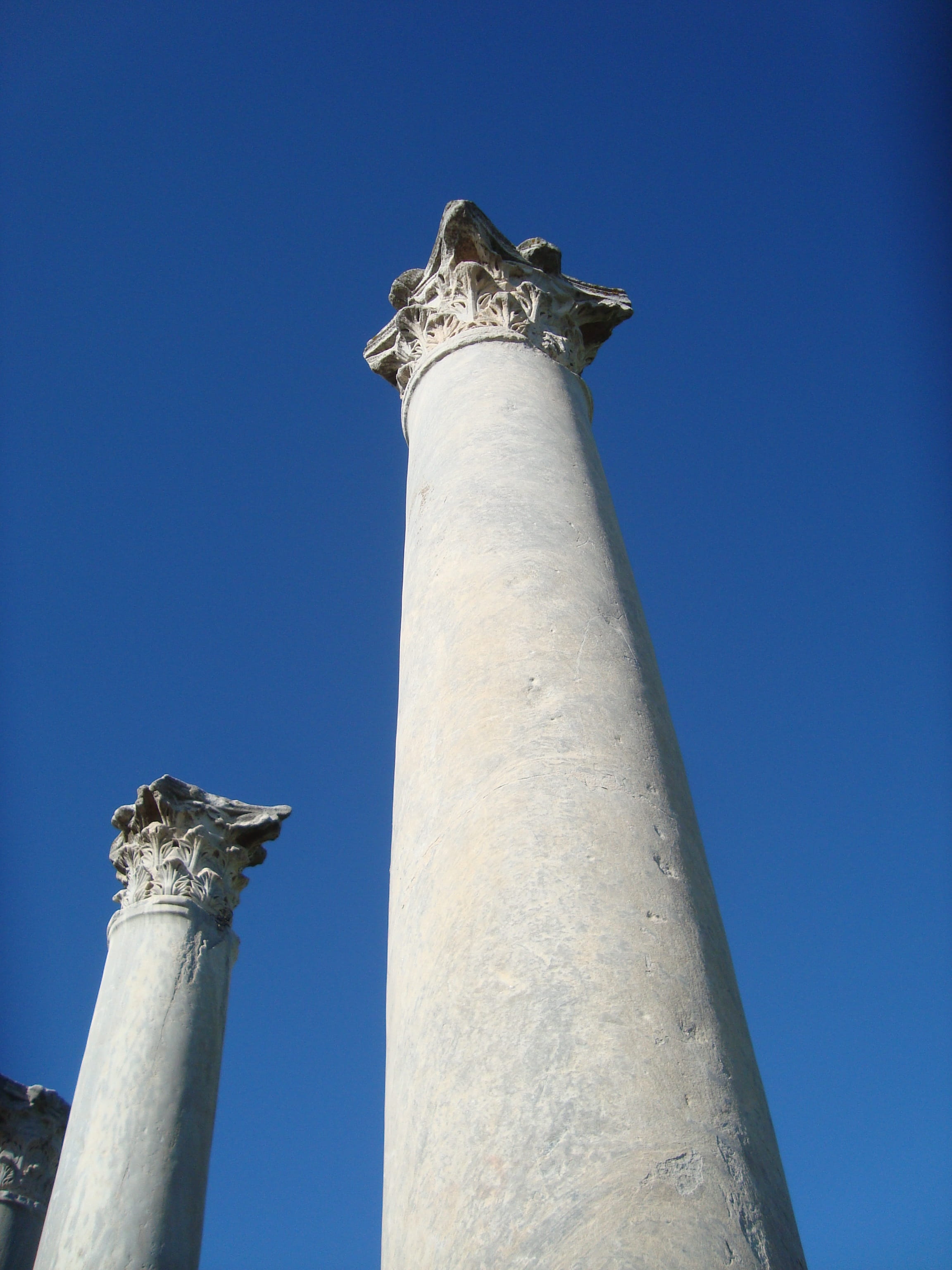 Columns, Salamis, Pillars, architectural column, low angle view