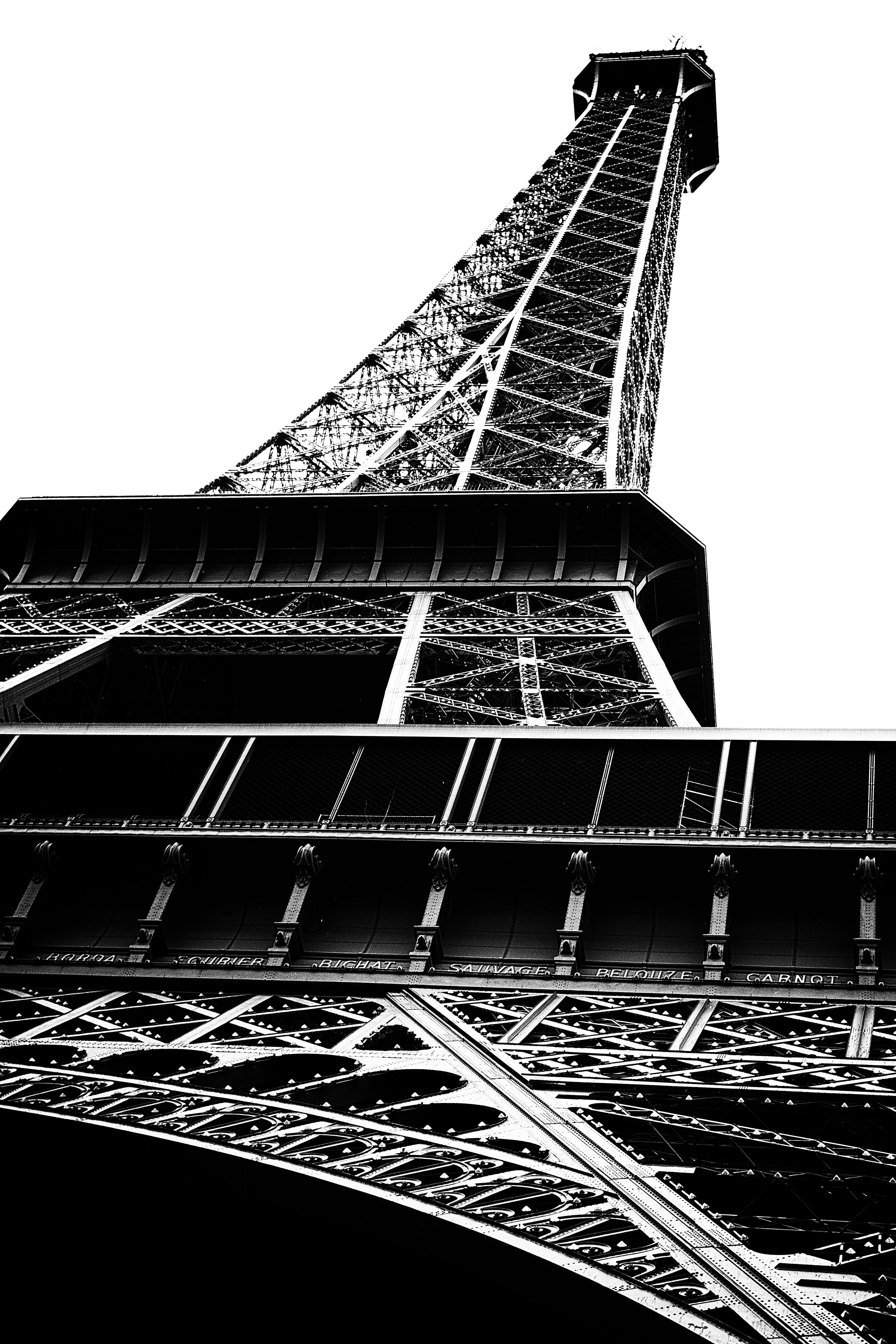 Paris, Eiffel Tower, architecture, built structure, low angle view