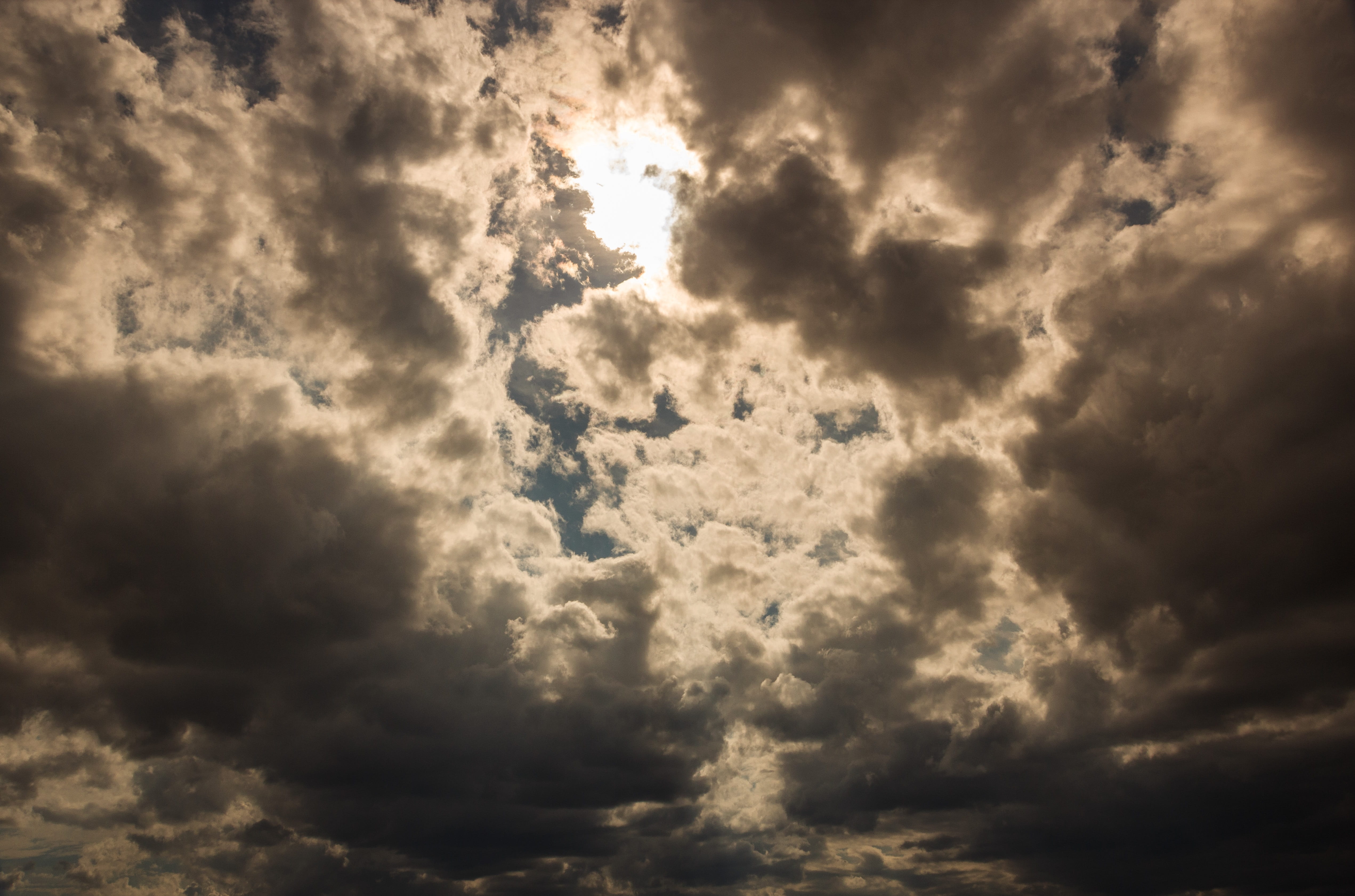 clouds, sun, sky, mood, nature, with clouds, summer, dark clouds