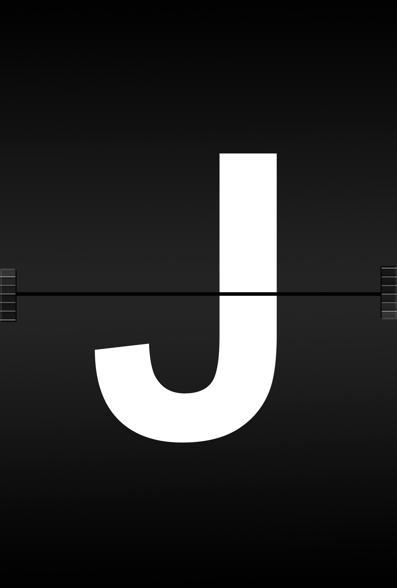 photo of J flip calendar, letters, abc, alphabet, journal font
