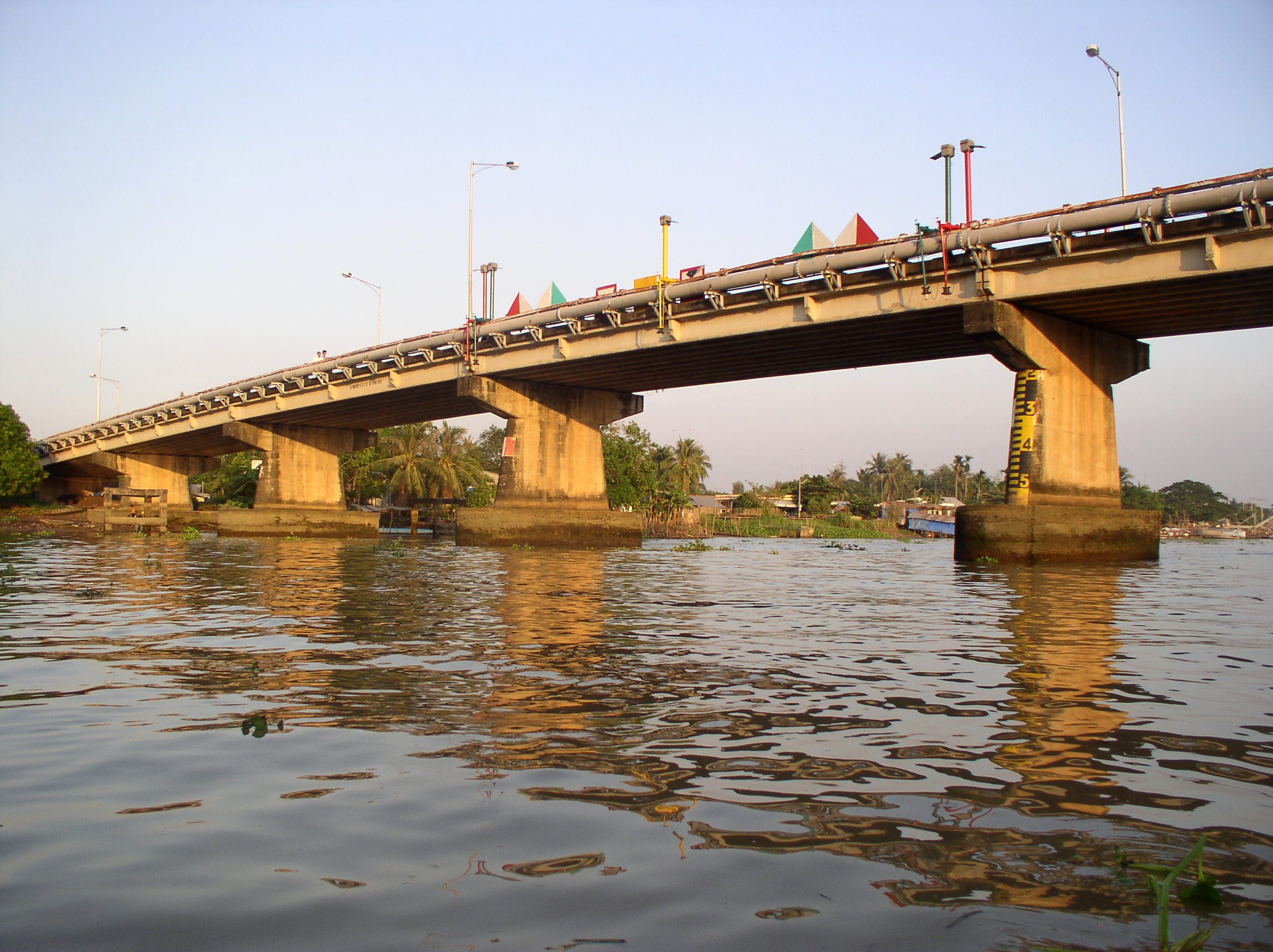 bridge, water, river, reflection, scene, view, connection, bridge - man made structure
