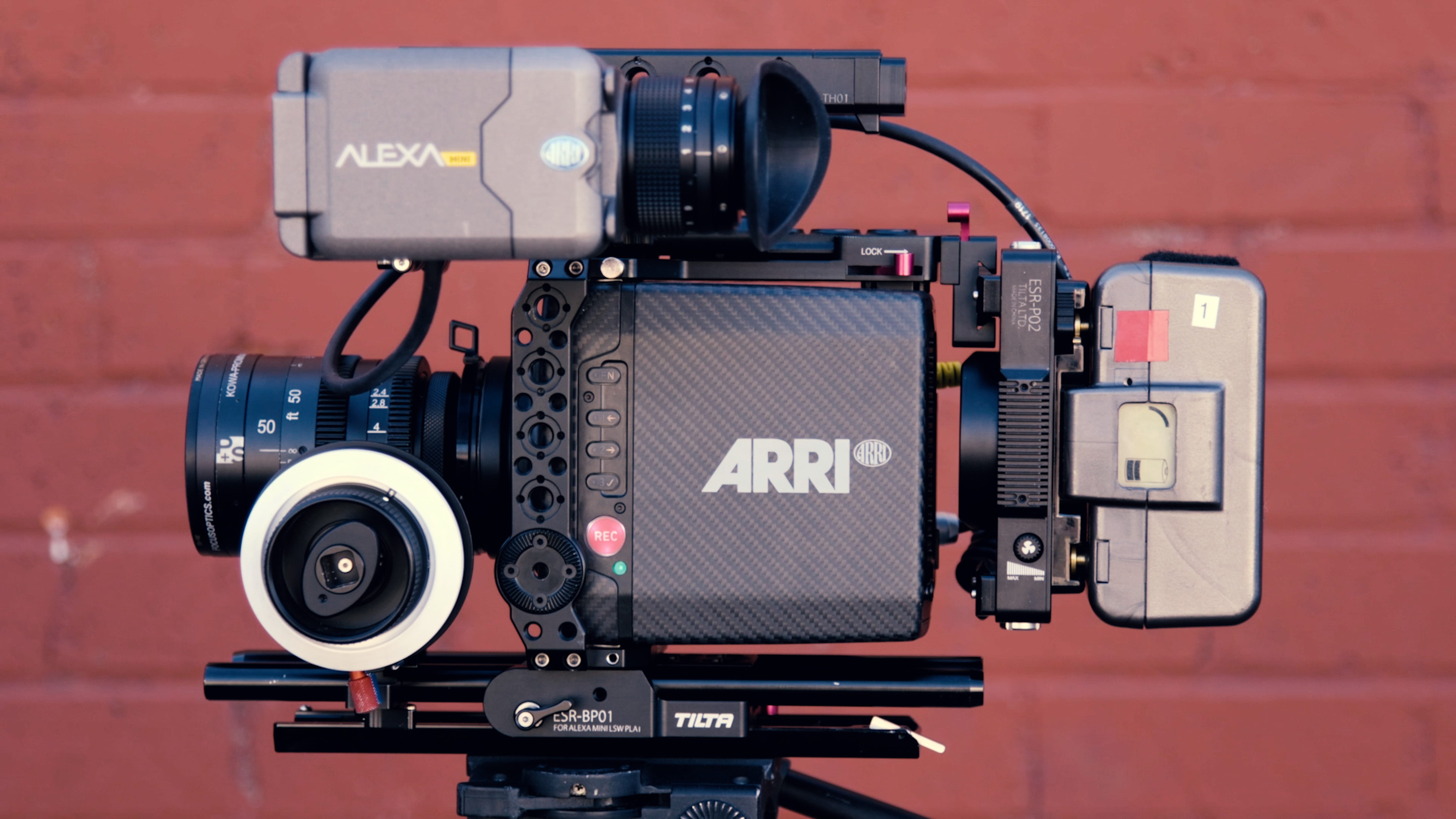 black and gray Arri video camera, shallow focus photography of camera