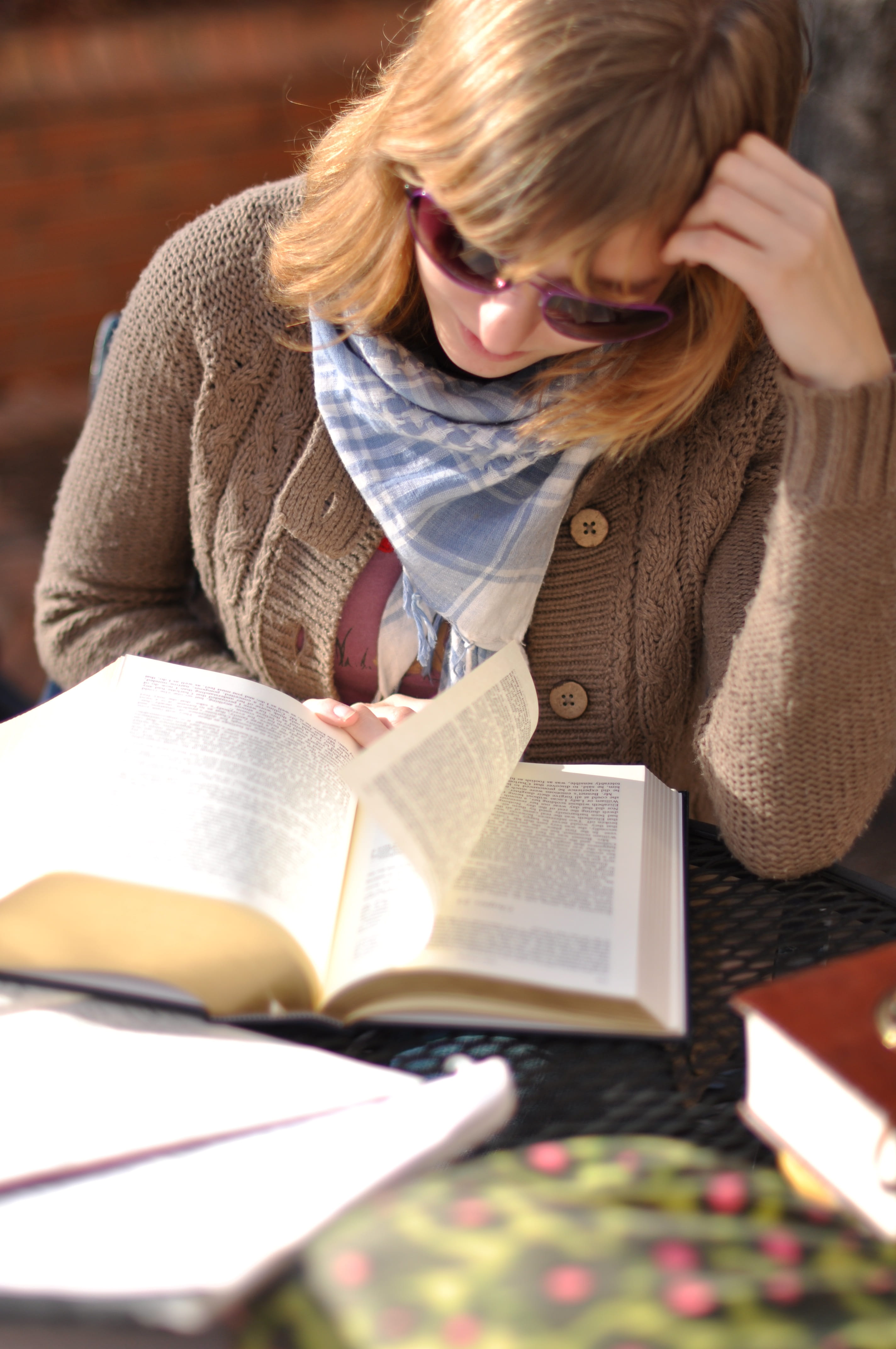 reading, studying, book, publication, one person, activity