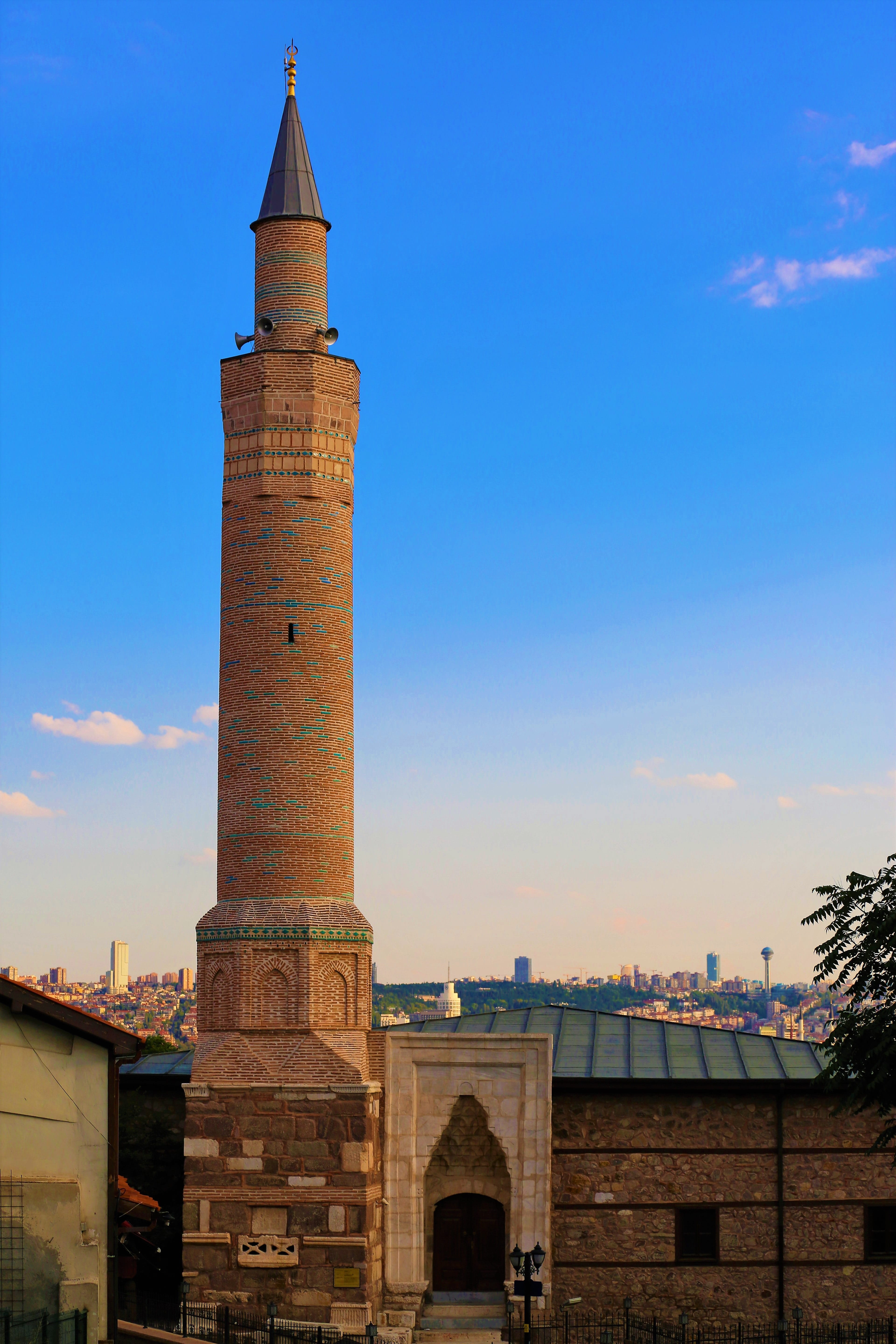 cami, minaret, religion, islam, city, ankara, turkey, architecture