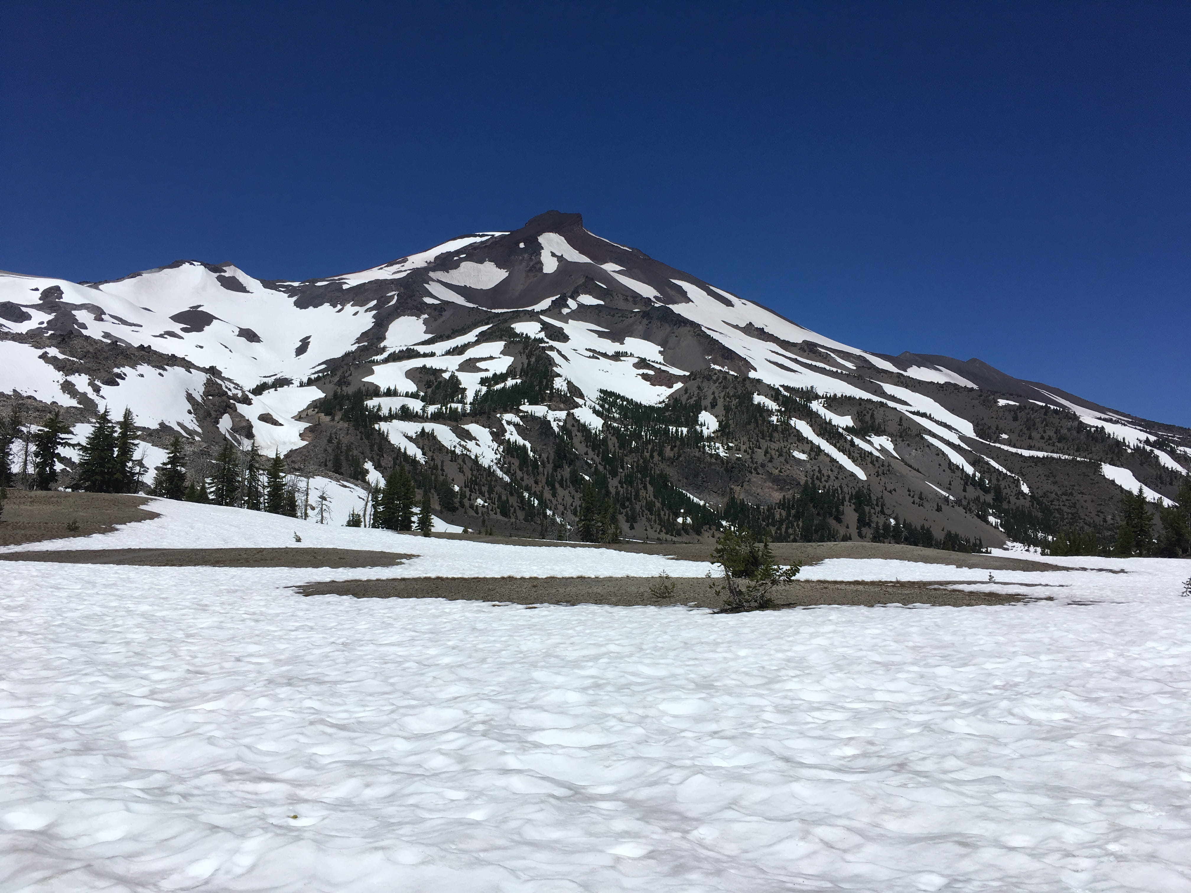 mountain, snow, blue sky, alpine, winter, cold temperature
