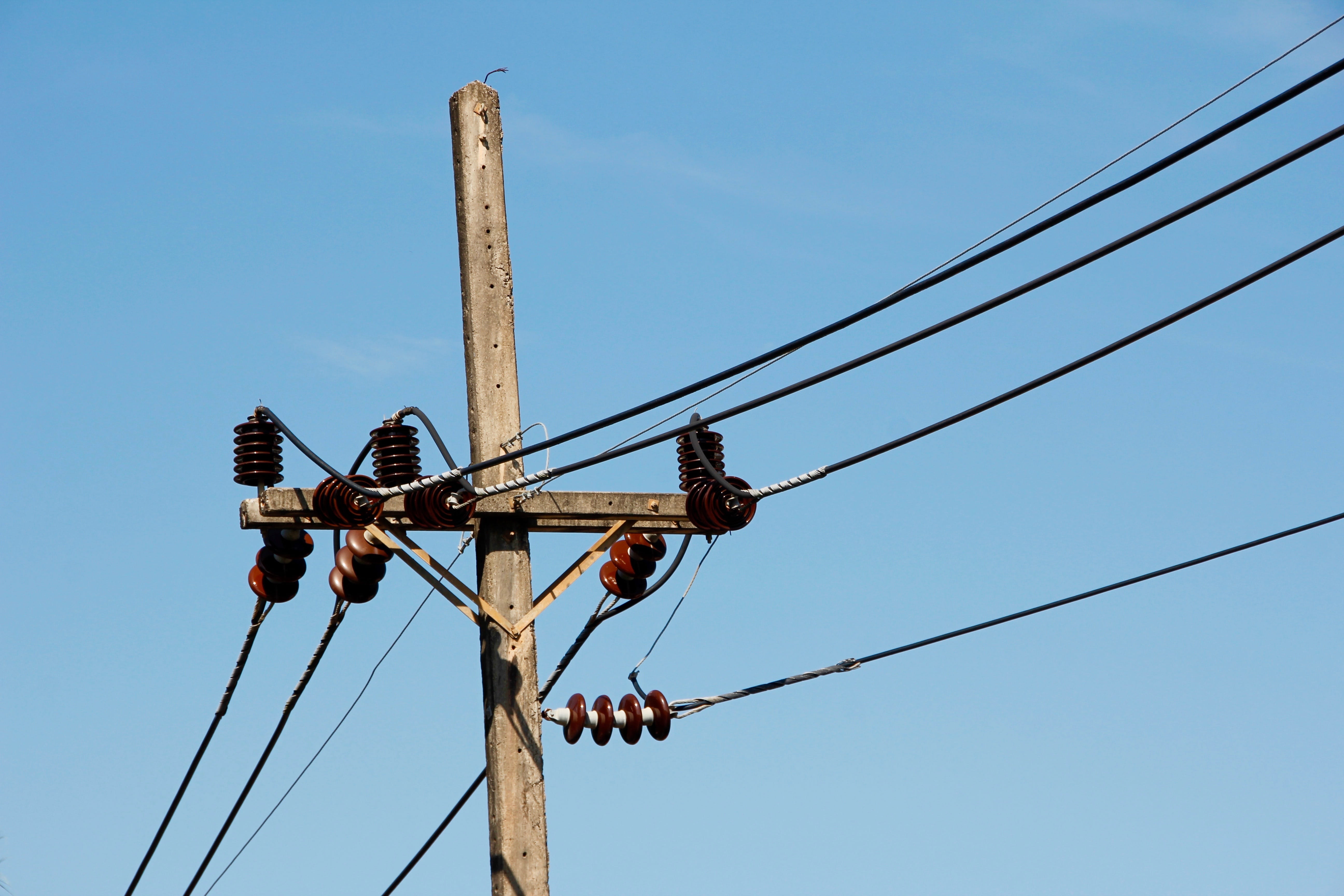 Construction, Electricity, strommast, power line, high voltage