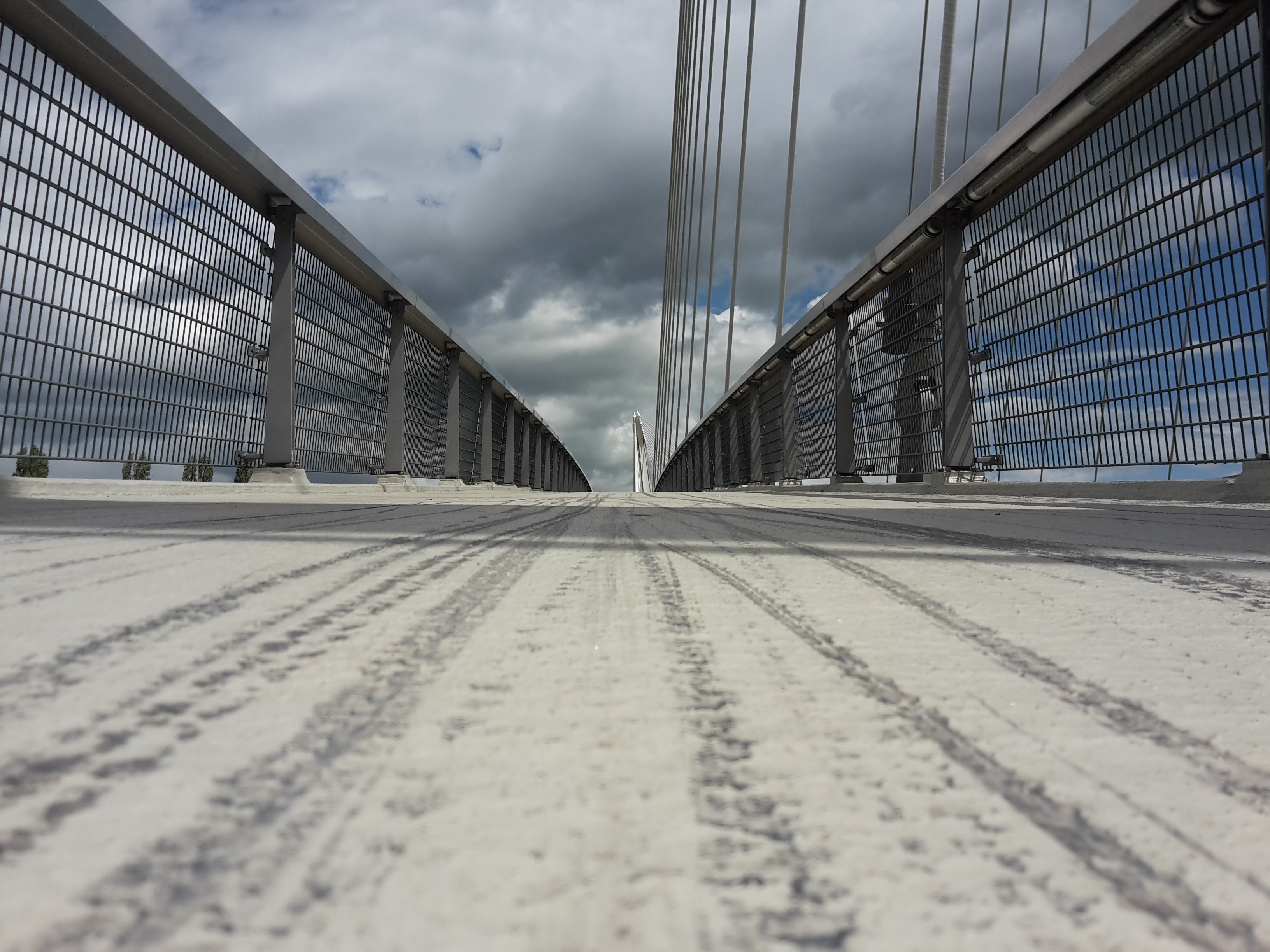 bridge, floating bridge, commit, sky, cloud - sky, architecture