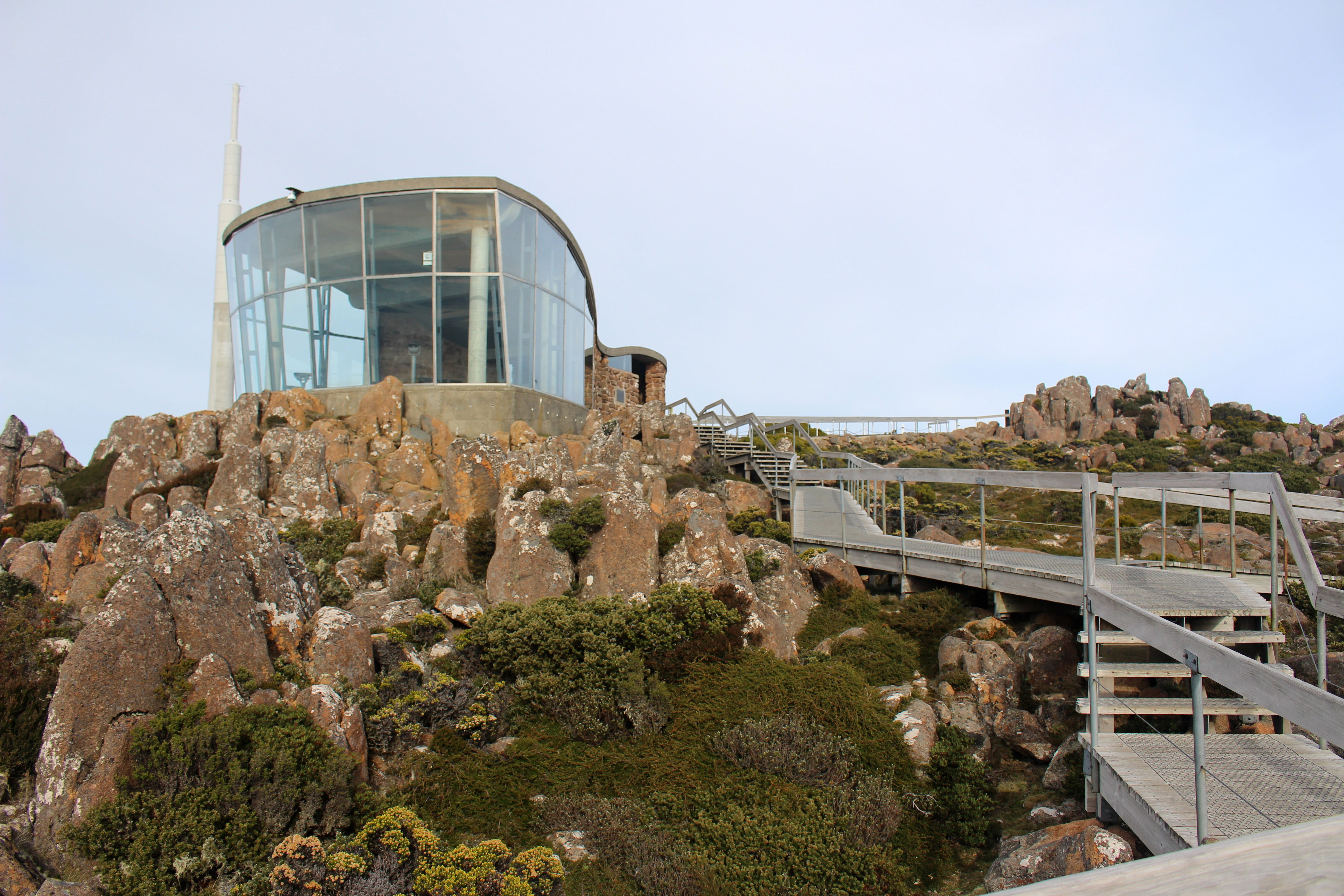 Station on Mount Wellington in Hobart, Tasmania, Australia, building