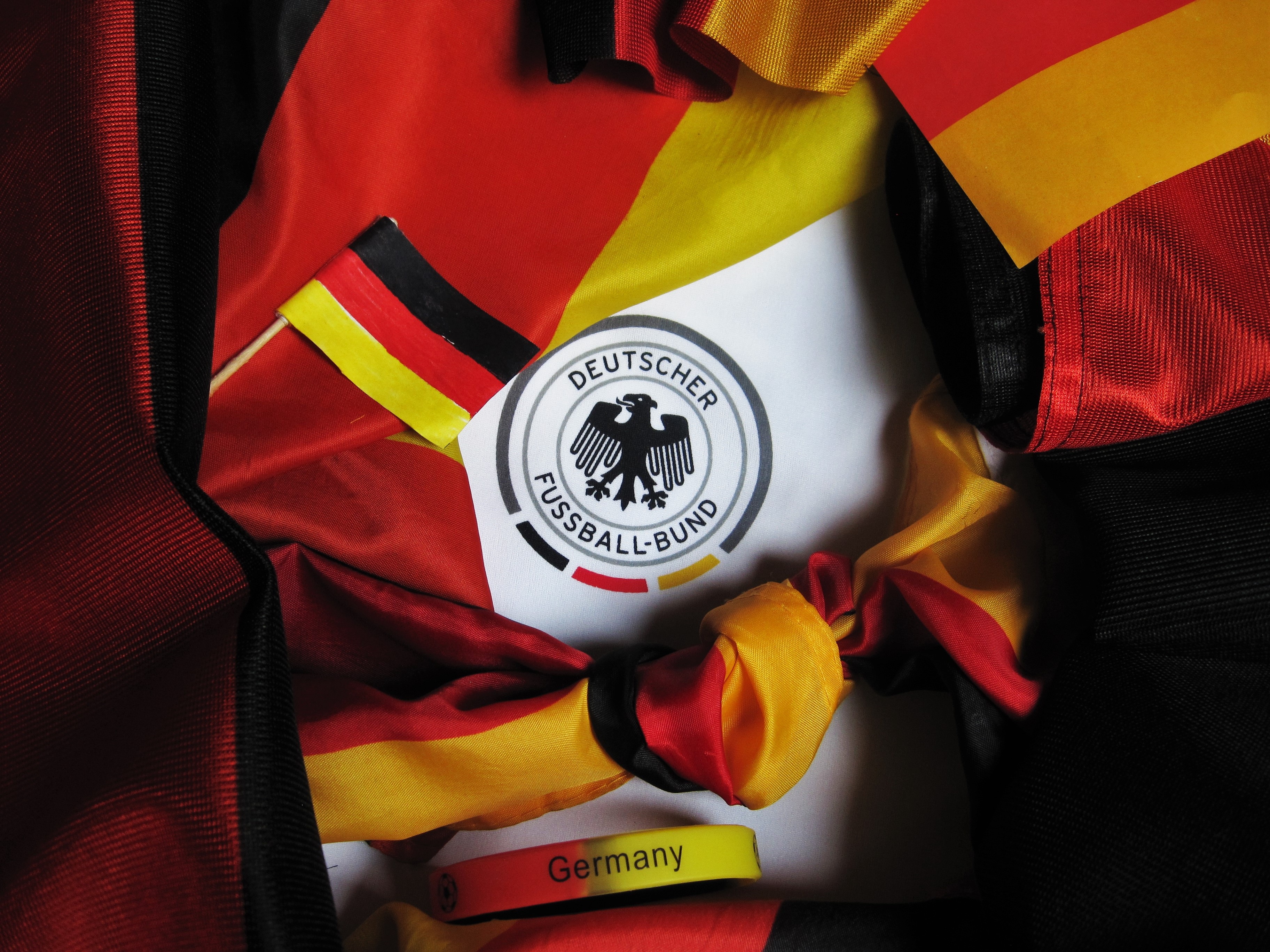 Deutcher Fussball-Bund logo, football europameisterschaft, germany flag