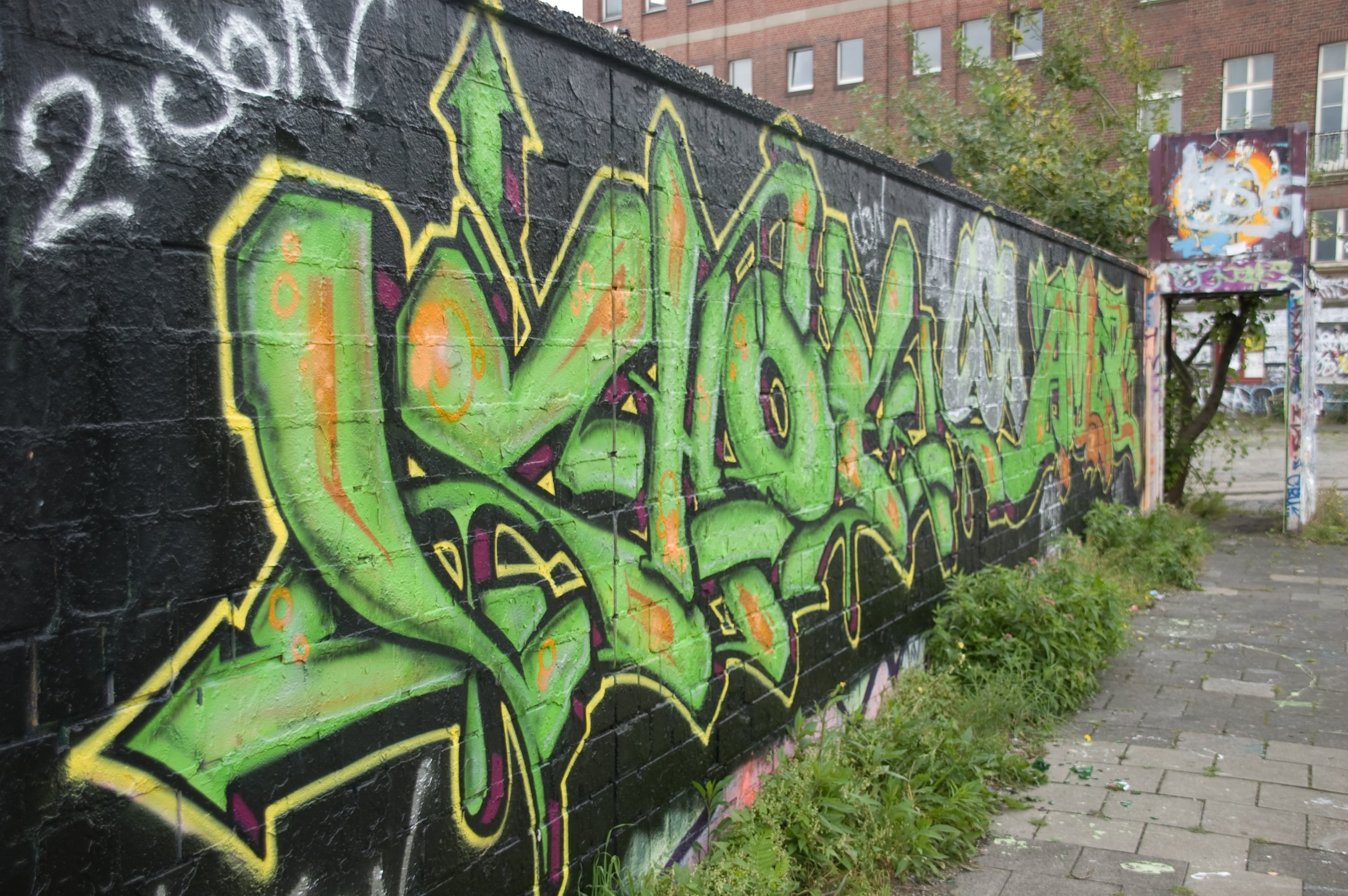 graffiti, wall, sprayer, facade, architecture, built structure
