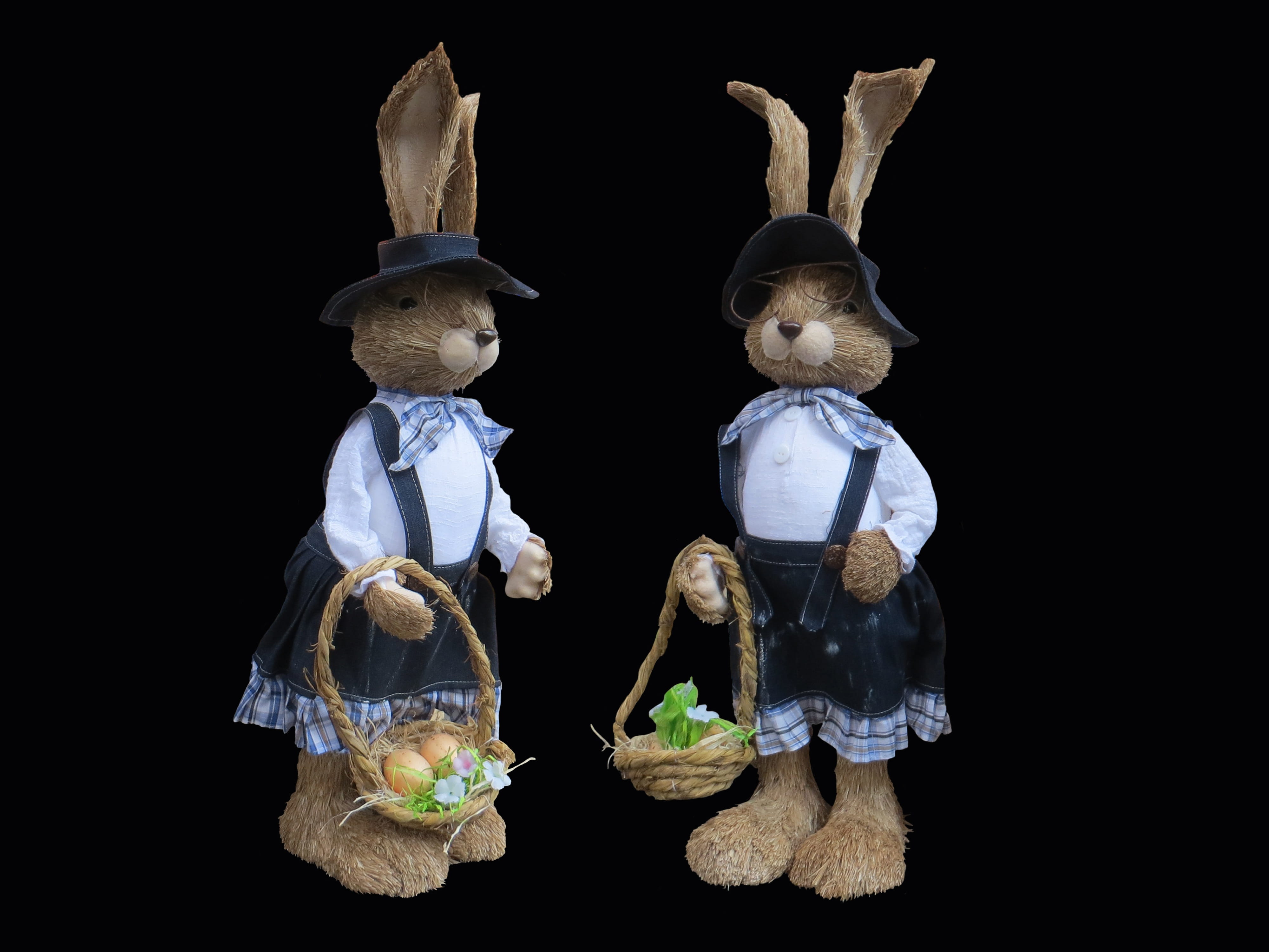 Easter Bunny, Spring, Hare, easter decoration, black background