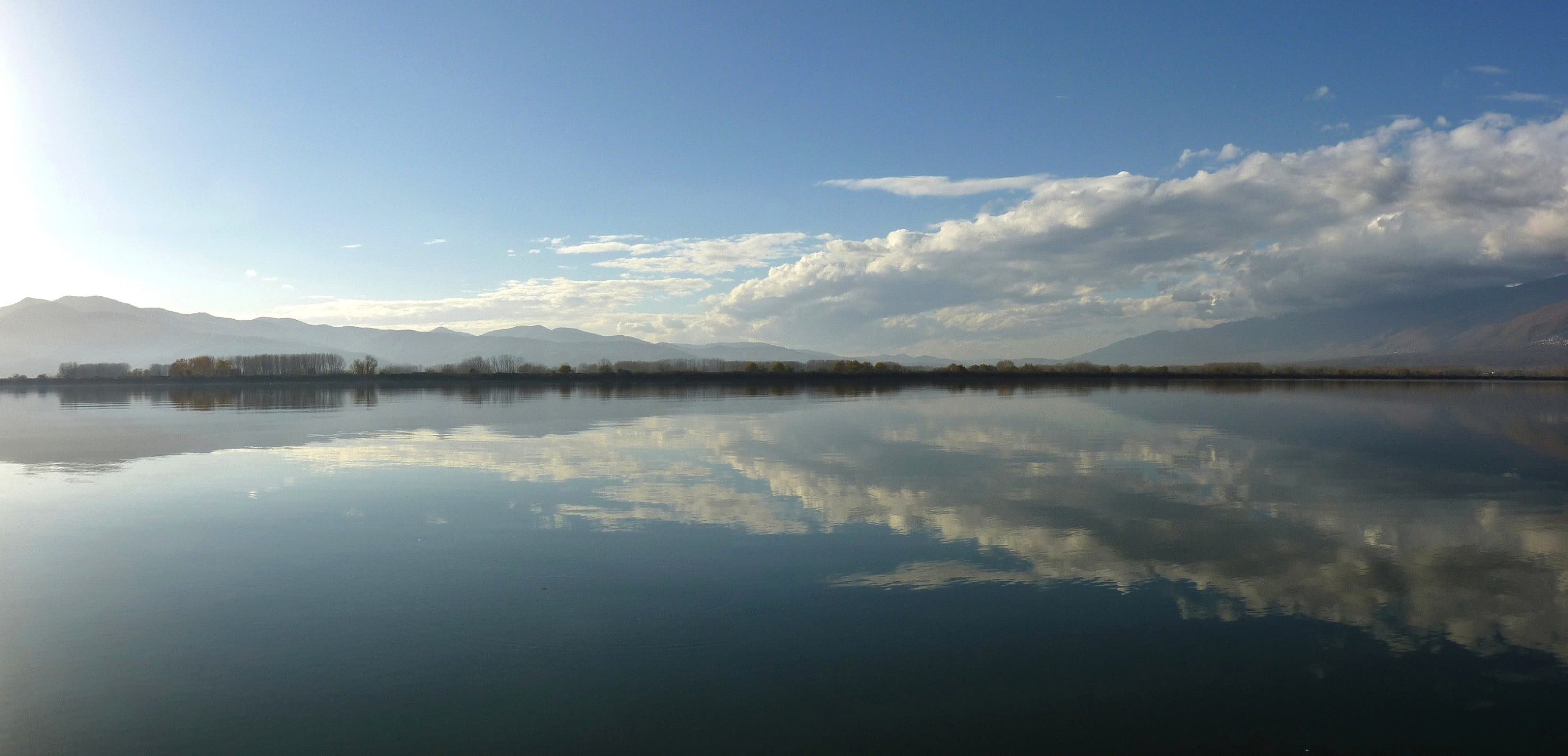water, nature, panoramic, sky, lake, reflection, tranquility