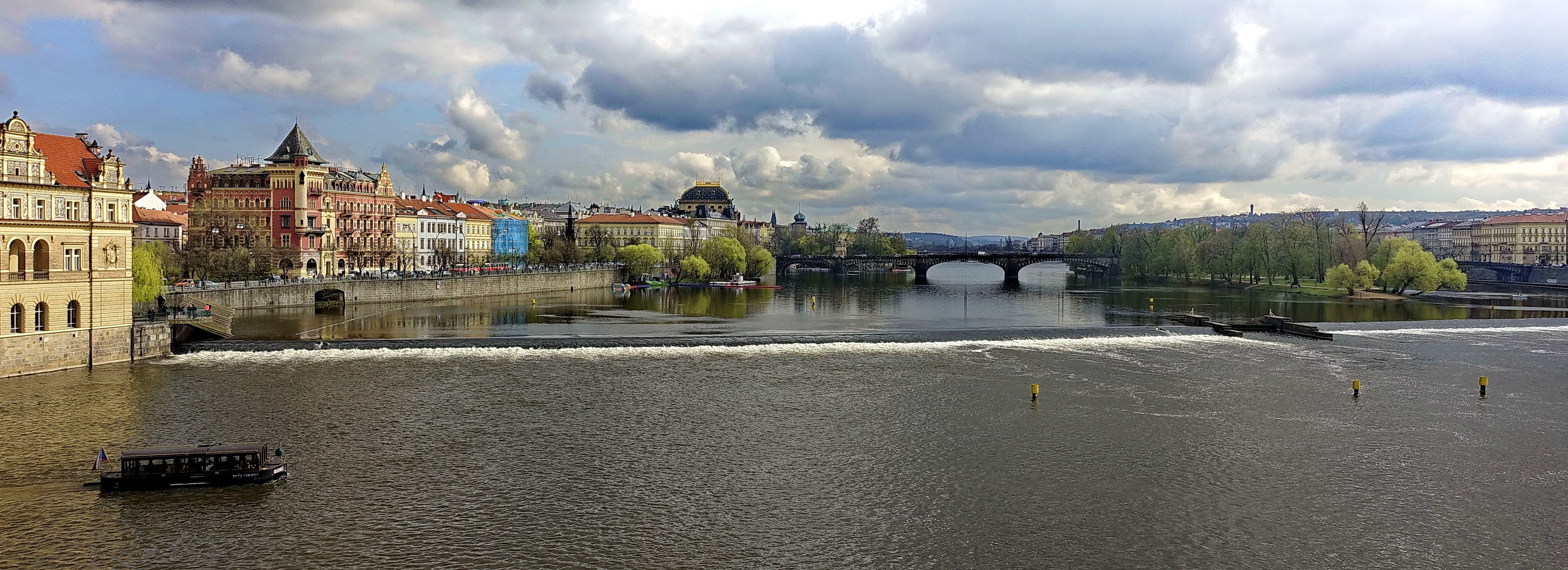 prague, river, bridge, architecture, built structure, water