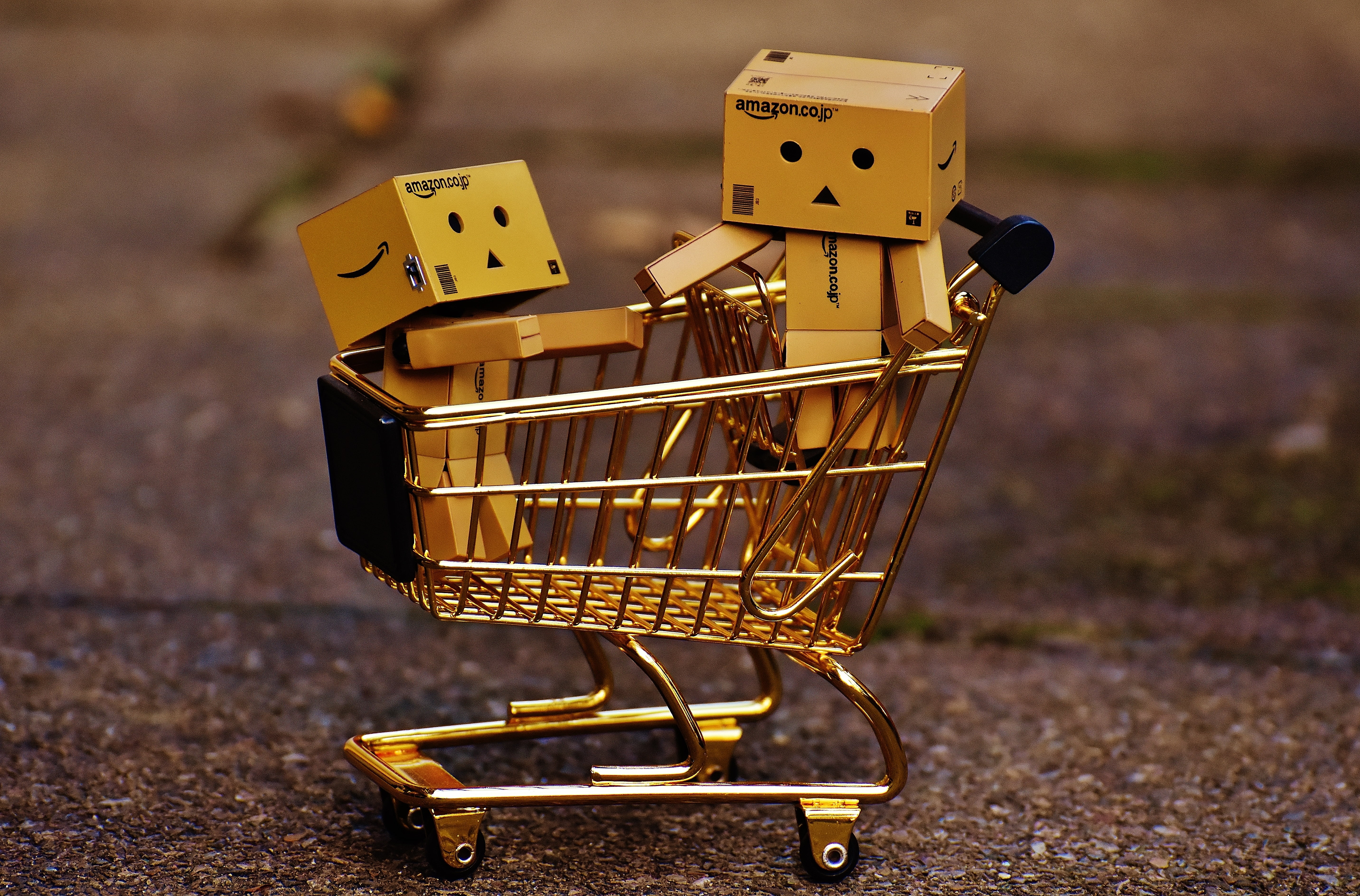Amazon toy box in push cart toys, danbo, figures, shopping cart