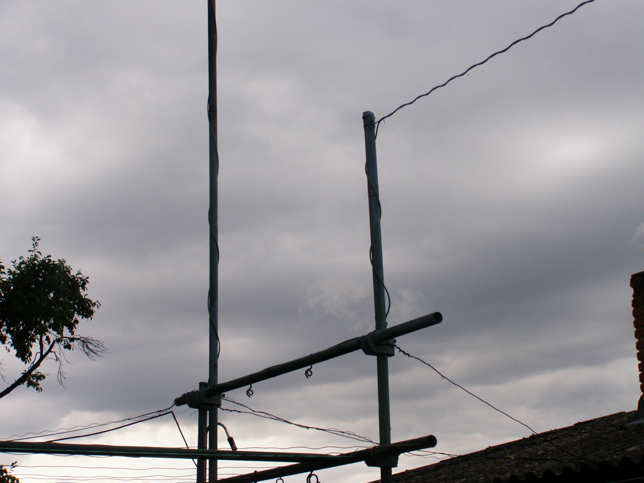 sky, clouds, cloudy, wires, cloud - sky, low angle view, no people