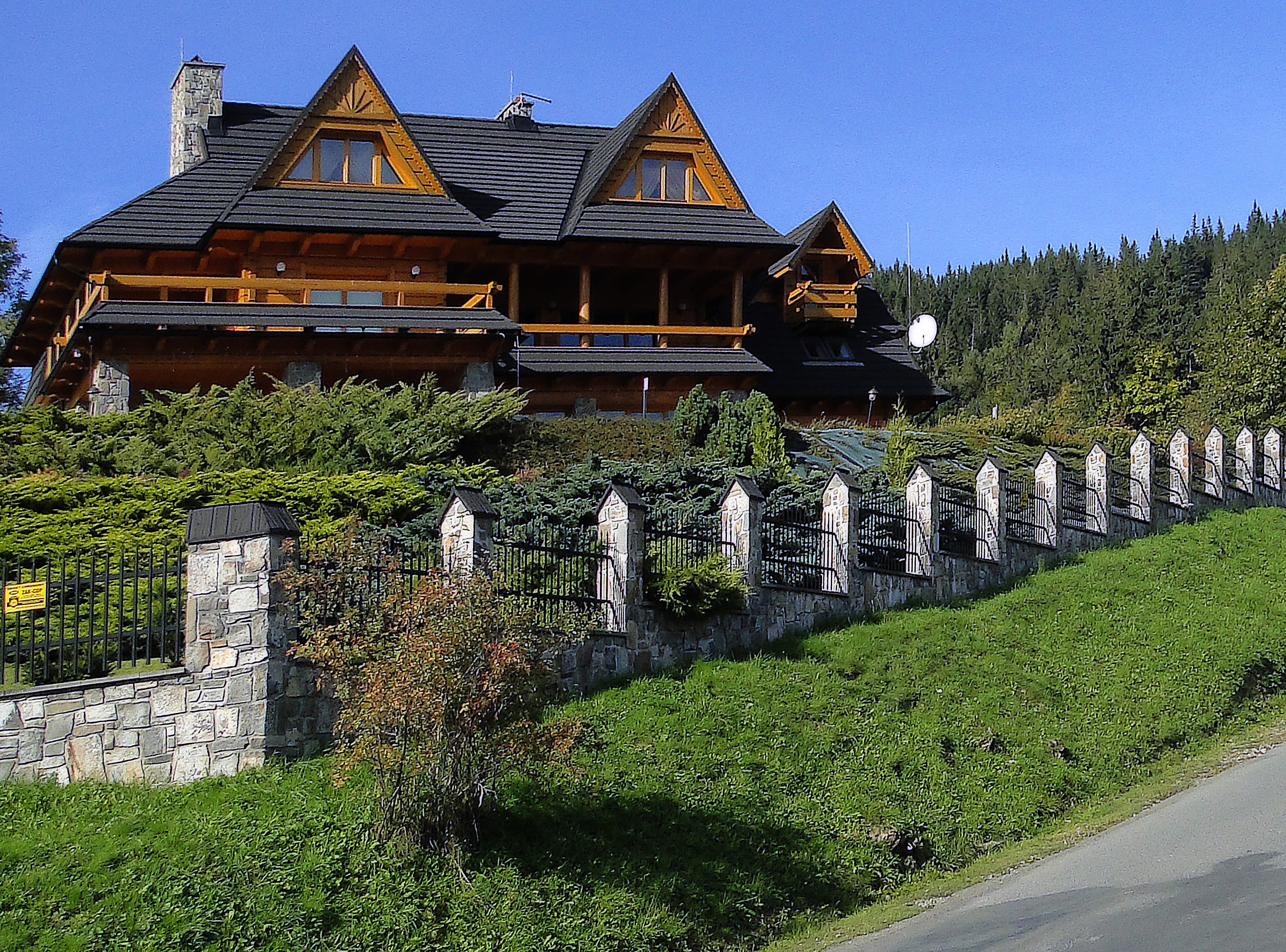 house, architecture, style, zakopane style, guest, superstructure