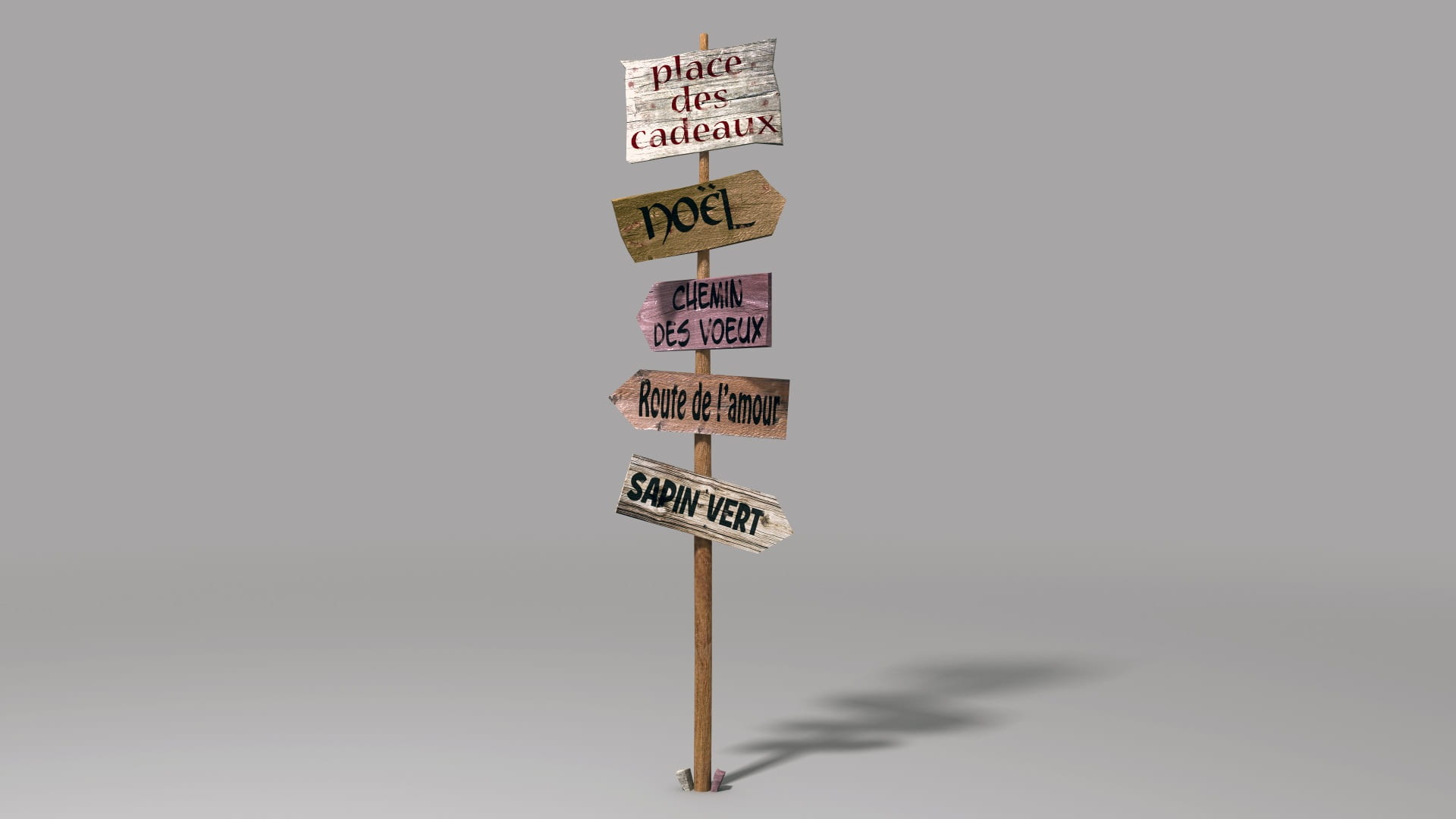 sign, panel, warning, message, direction, christmas, winter