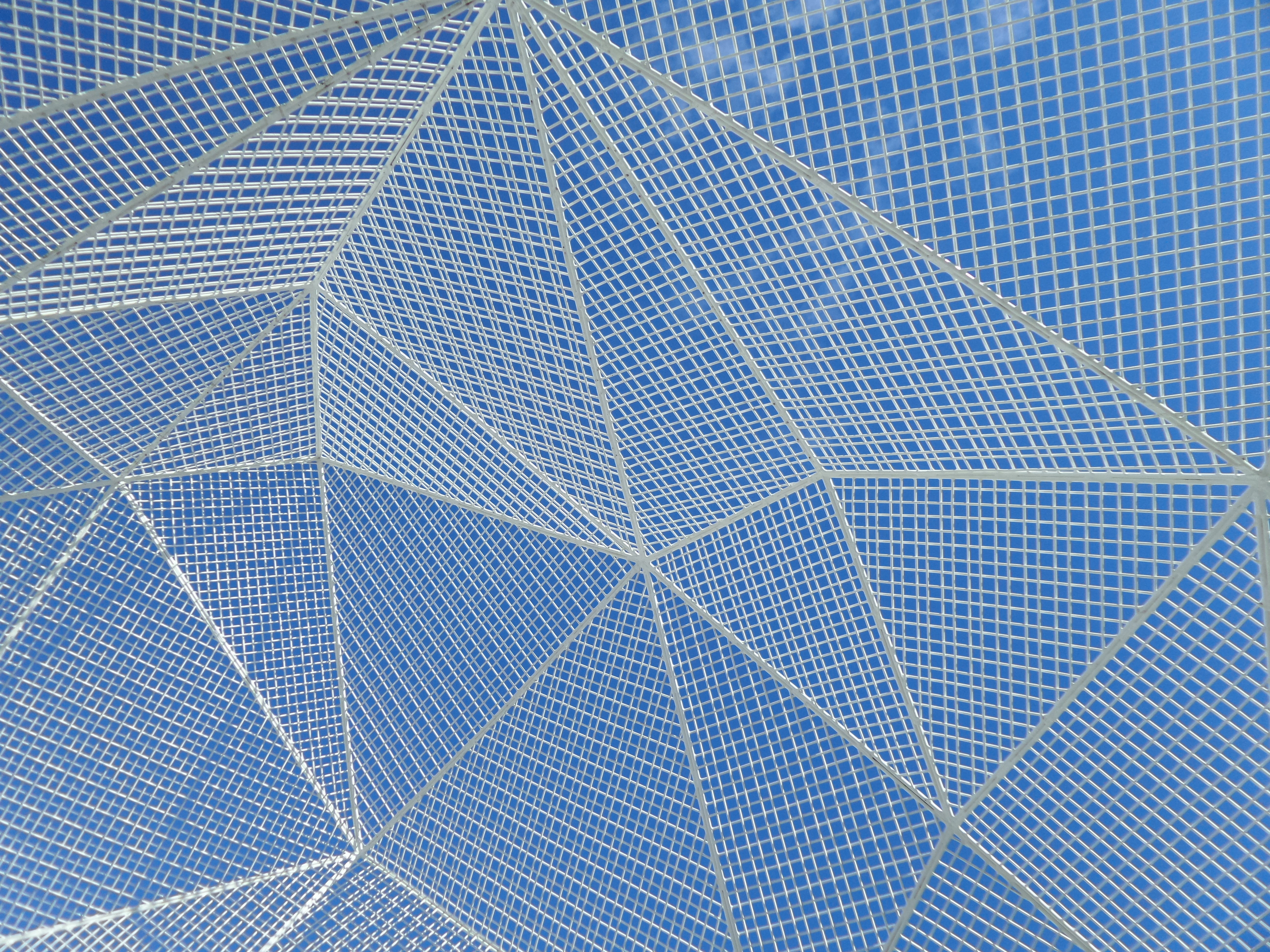 Structure, Polygons, Polygonal, Grid, blue, sky, texture, art