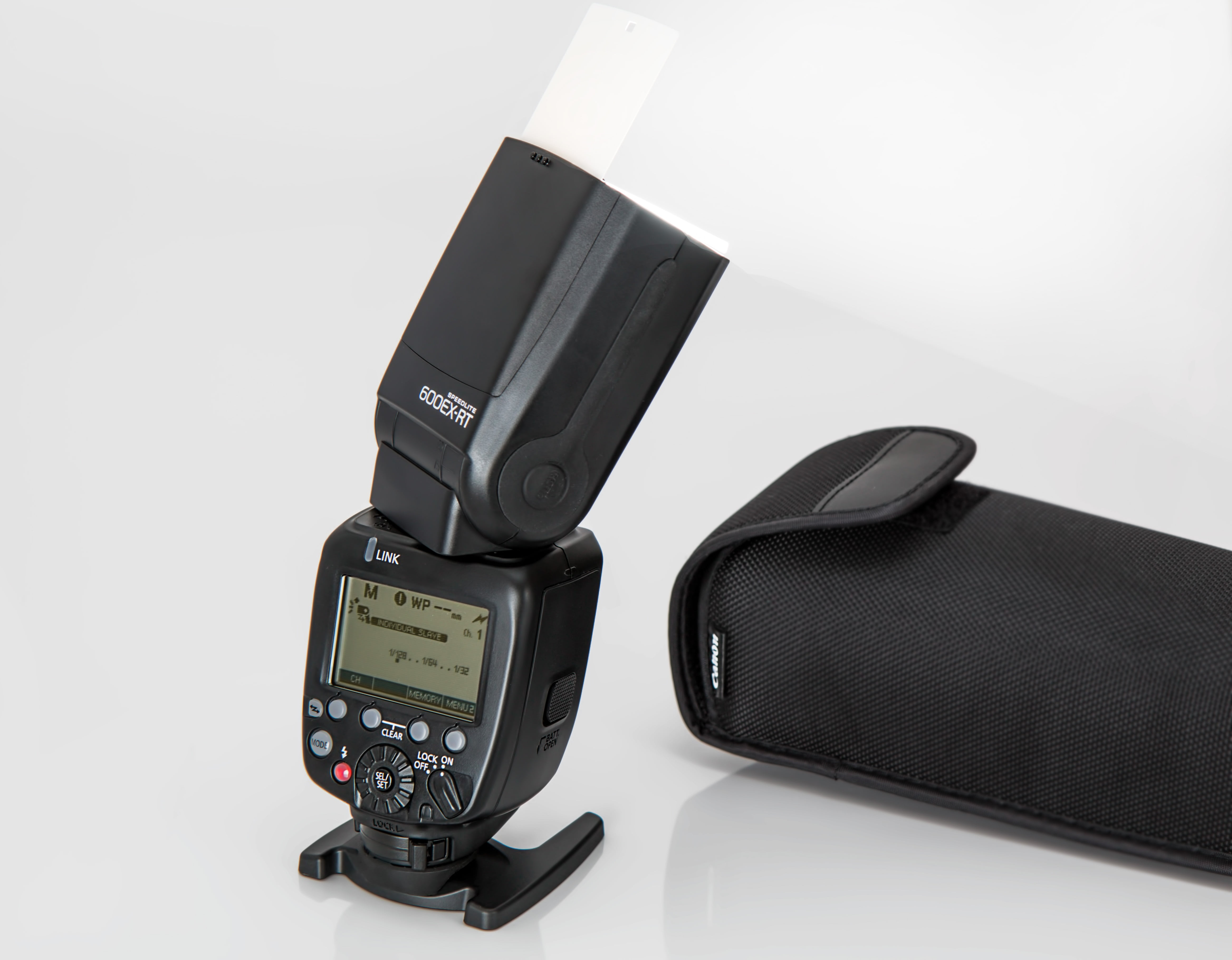 turned on black radar, flash unit, external flash, canon speedlite