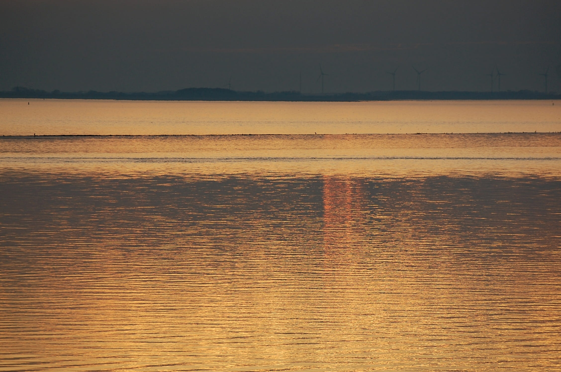 sunset, horizontal, stripes, light, lines, shining, abstract