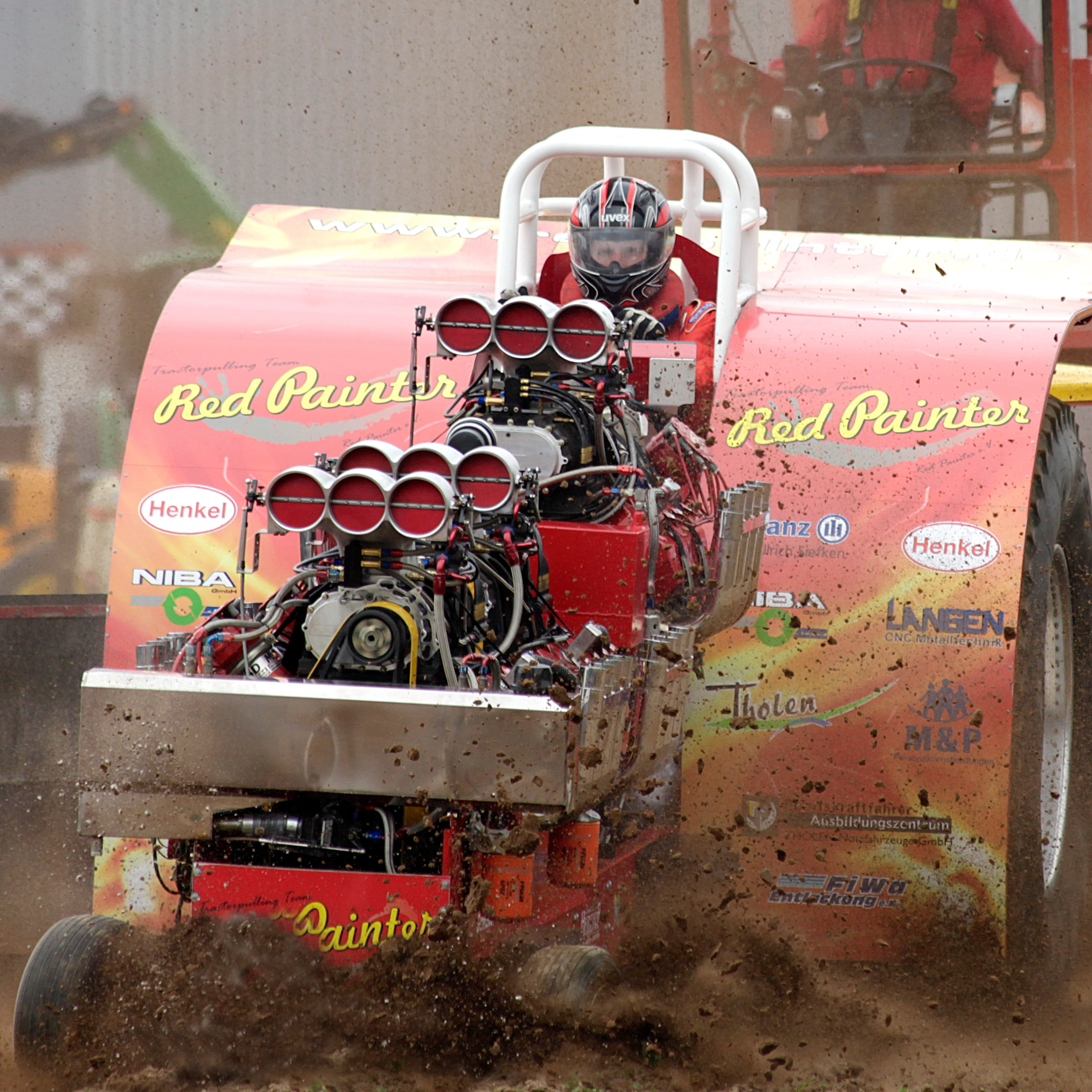 tractor, pulling, machine, force pull, motor, tecker, competition