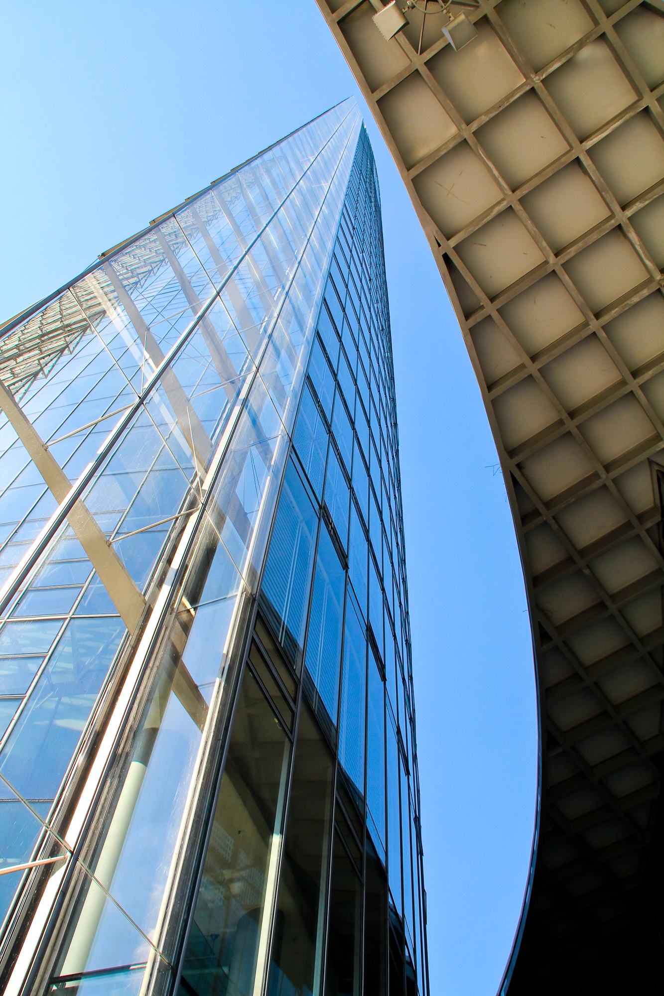 architecture, building, facade, glass front, tower, built structure