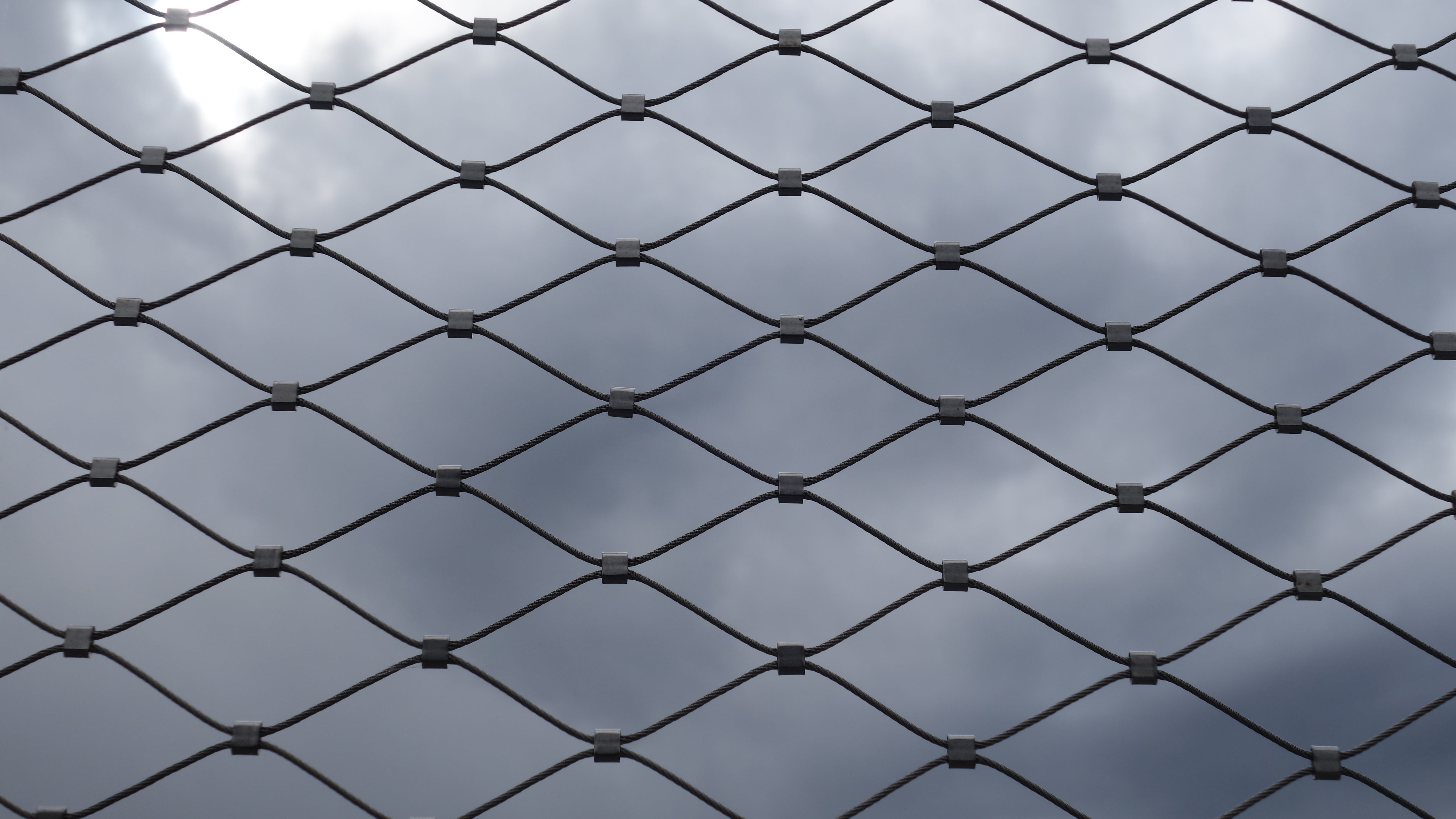 wire, railing, bridge railing, regularly, pattern, lines, geometry